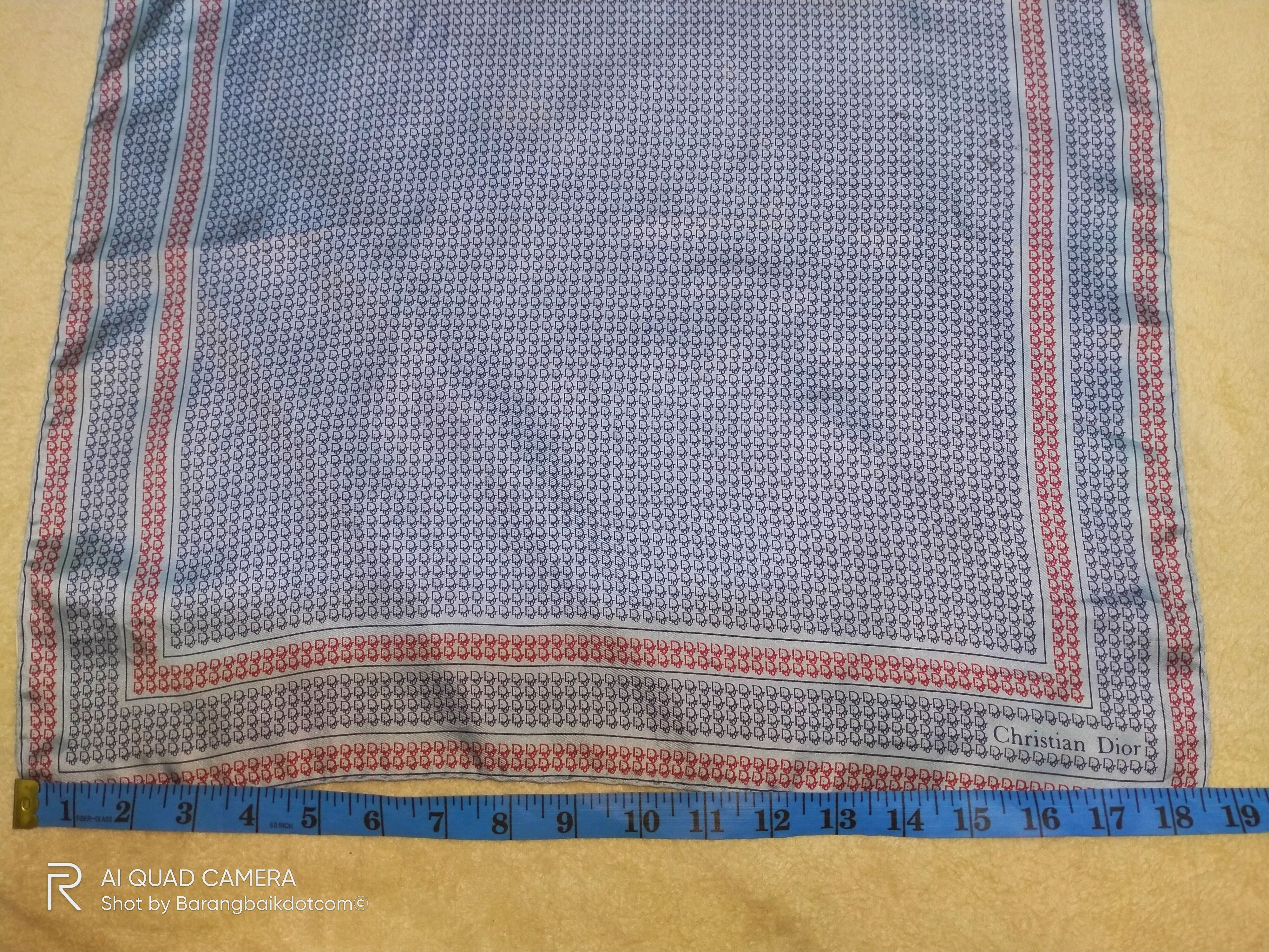 Christian Dior Monsieur × Dior Christian Dior Silk Pocket Square Logo Monogram Size ONE SIZE - 4 Thumbnail