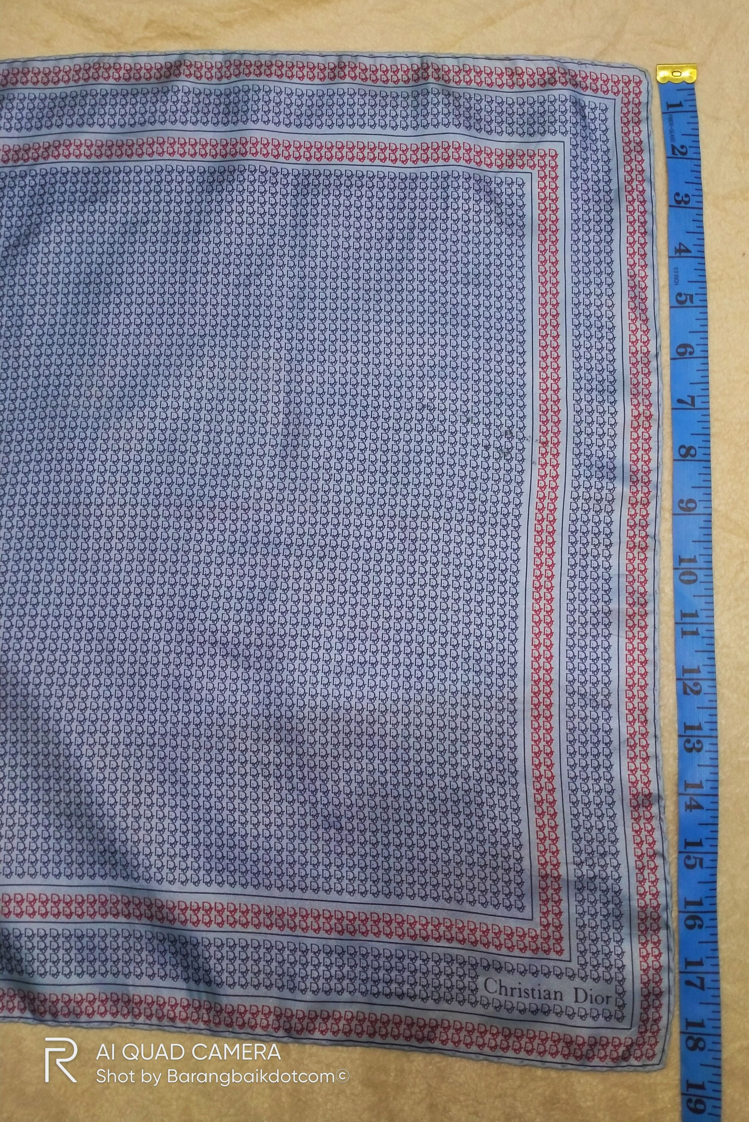 Christian Dior Monsieur × Dior Christian Dior Silk Pocket Square Logo Monogram Size ONE SIZE - 5 Thumbnail