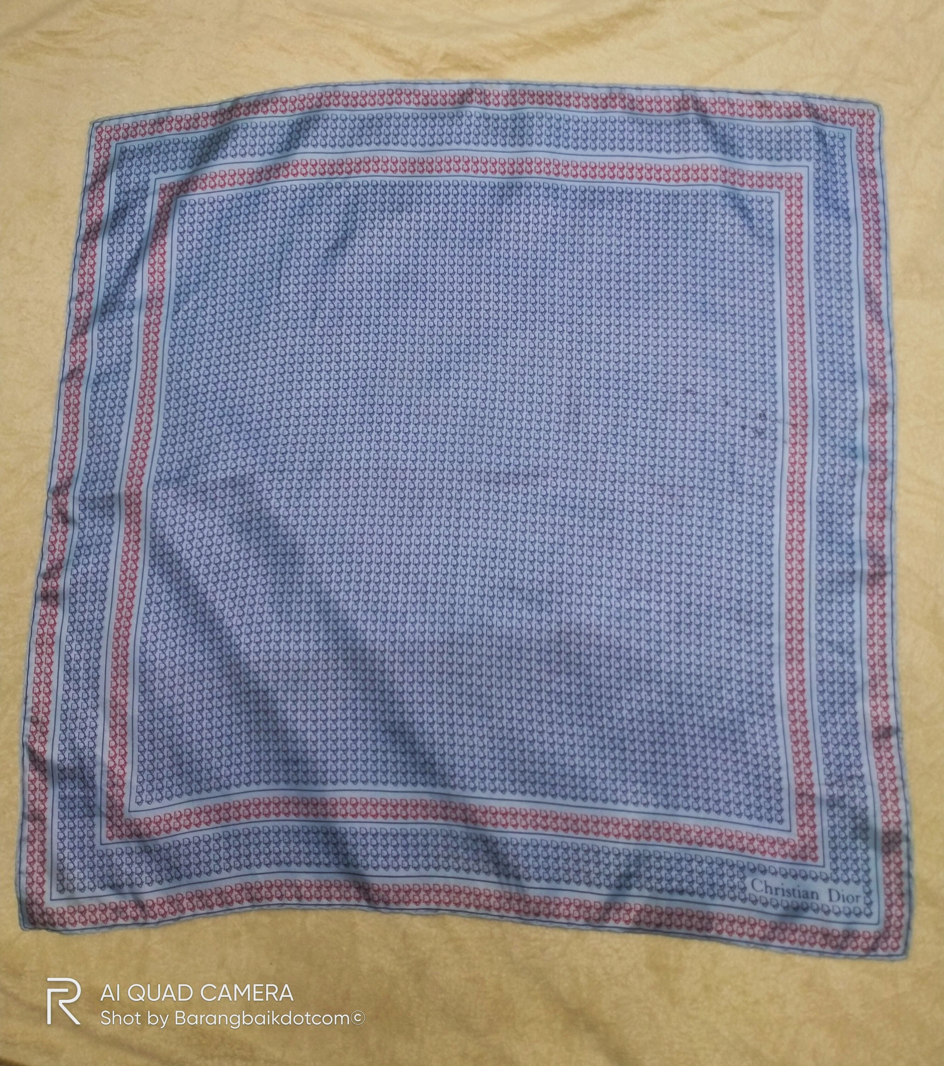 Christian Dior Monsieur × Dior Christian Dior Silk Pocket Square Logo Monogram Size ONE SIZE - 1 Thumbnail