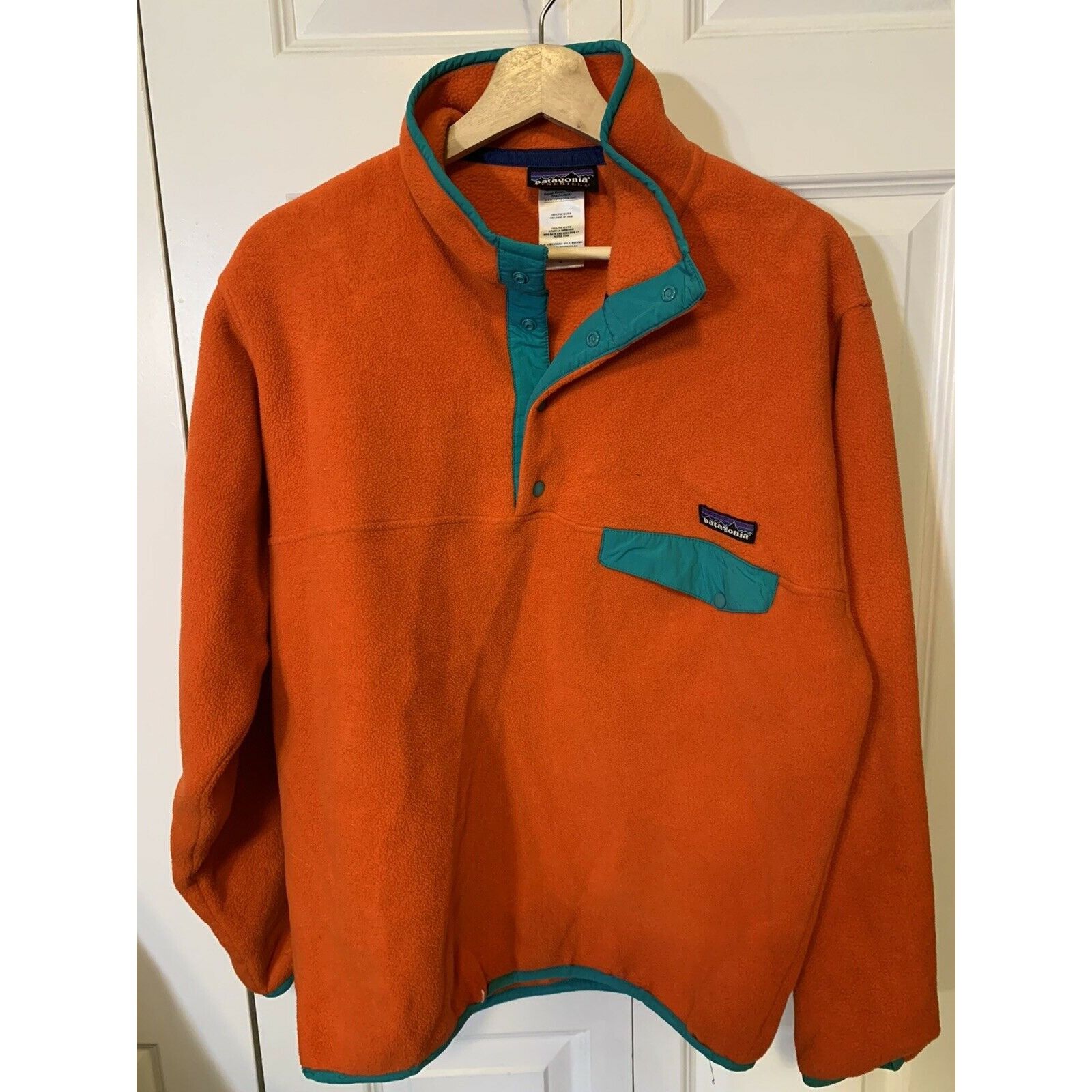 Patagonia Patagonia Snap-T Synchilla Fleece Men’s Sz S Orange Size US S / EU 44-46 / 1 - 7 Thumbnail