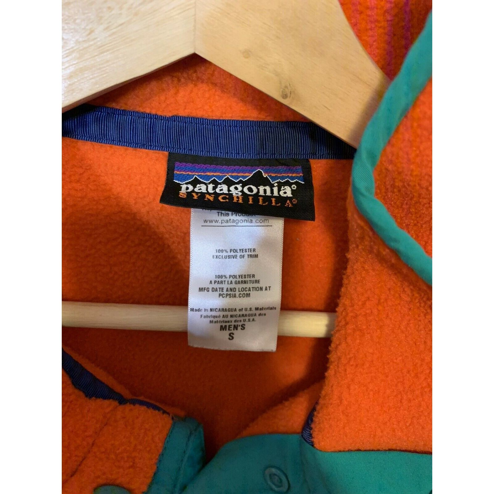 Patagonia Patagonia Snap-T Synchilla Fleece Men’s Sz S Orange Size US S / EU 44-46 / 1 - 2 Thumbnail