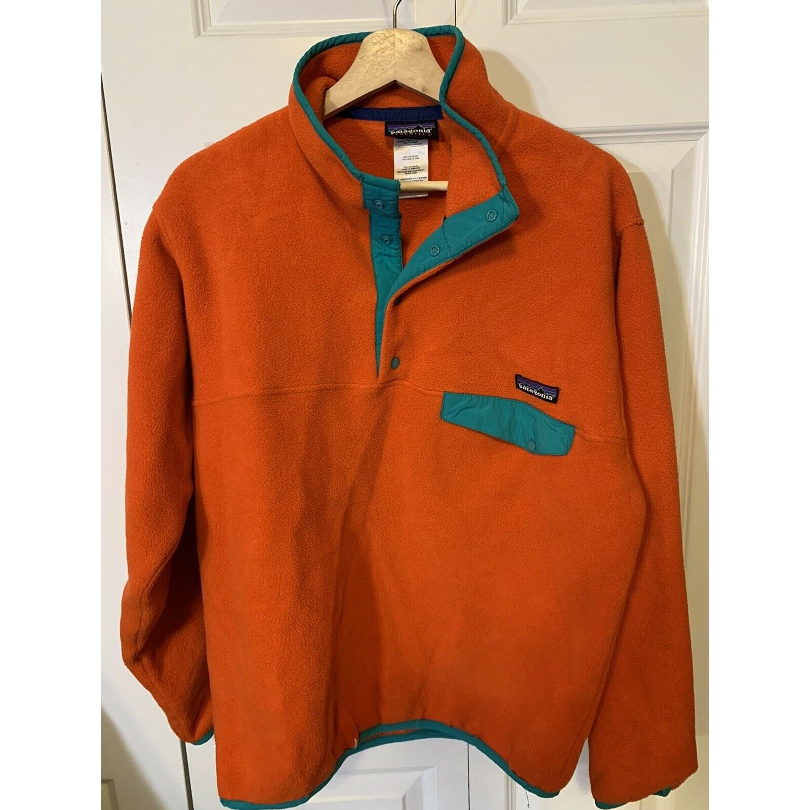 Patagonia Patagonia Snap-T Synchilla Fleece Men’s Sz S Orange Size US S / EU 44-46 / 1 - 4 Thumbnail