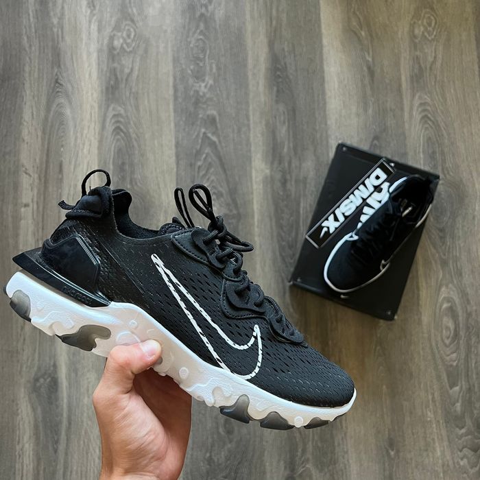 mens nike react vision black