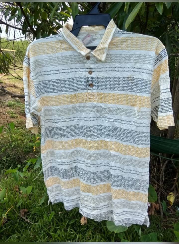 Golden Breed full print collar shirt