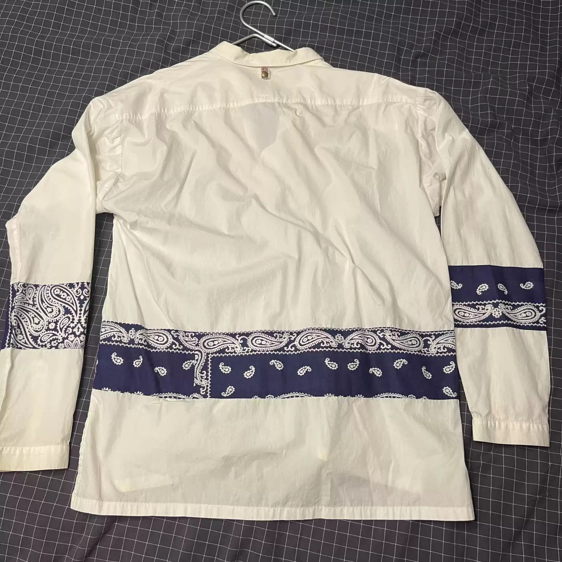 M] Visvim 14AW Kerchief Border Tunic Chambray P.O. Shirt