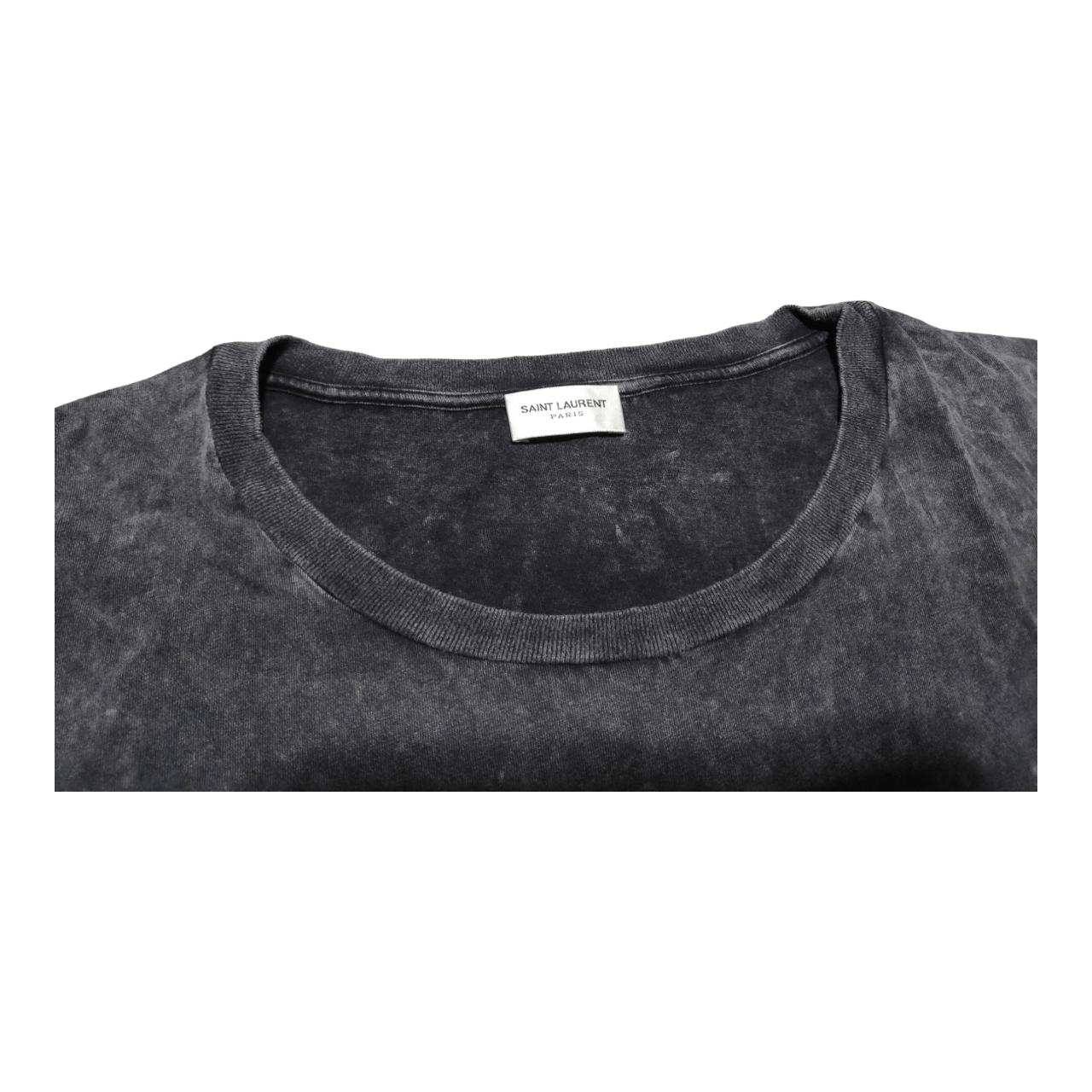 Saint Laurent Paris SAINT LAURENT UNIVERSITY TEE WASHED BLACK Size US M / EU 48-50 / 2 - 6 Thumbnail