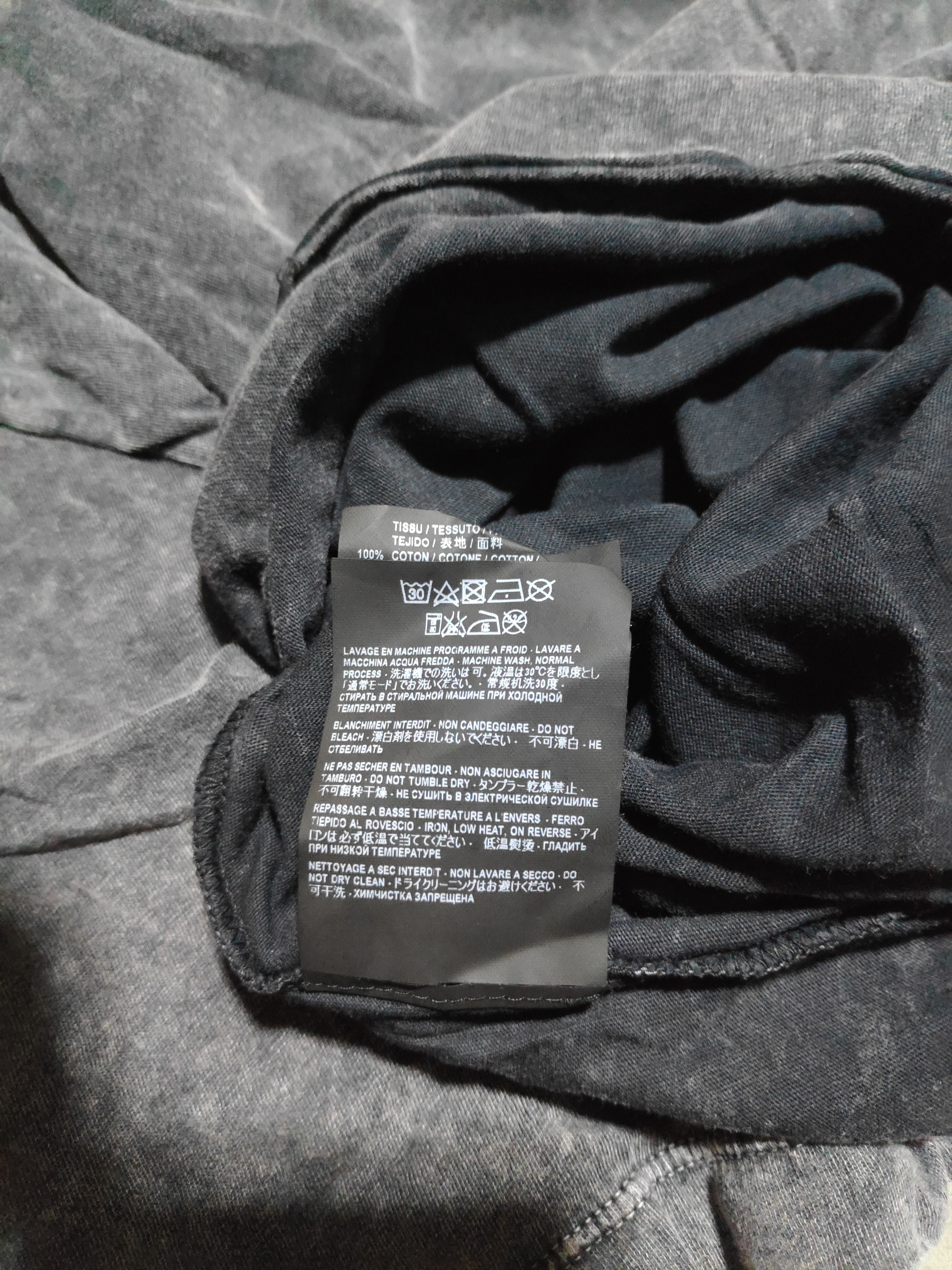 Saint Laurent Paris SAINT LAURENT UNIVERSITY TEE WASHED BLACK Size US M / EU 48-50 / 2 - 10 Thumbnail