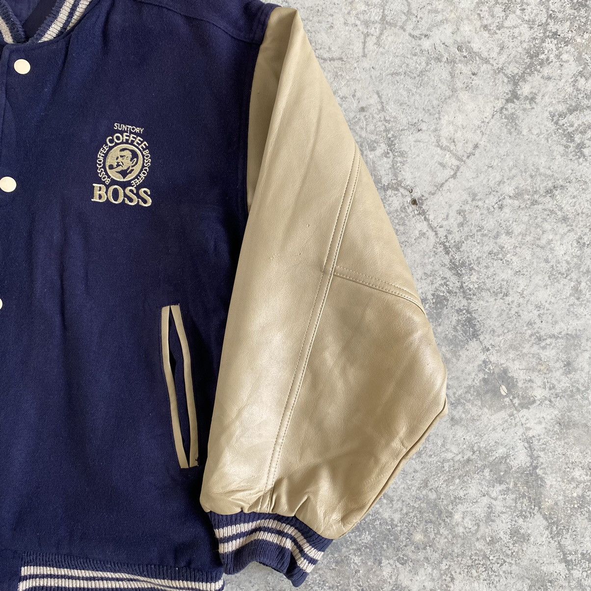 Vintage Vintage Suntory Boss Coffee Letterman College Jacket Size US M / EU 48-50 / 2 - 9 Thumbnail