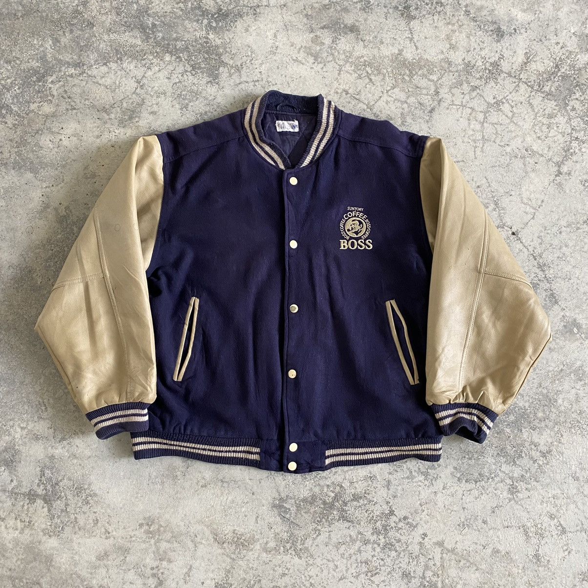 Vintage Vintage Suntory Boss Coffee Letterman College Jacket Size US M / EU 48-50 / 2 - 4 Thumbnail