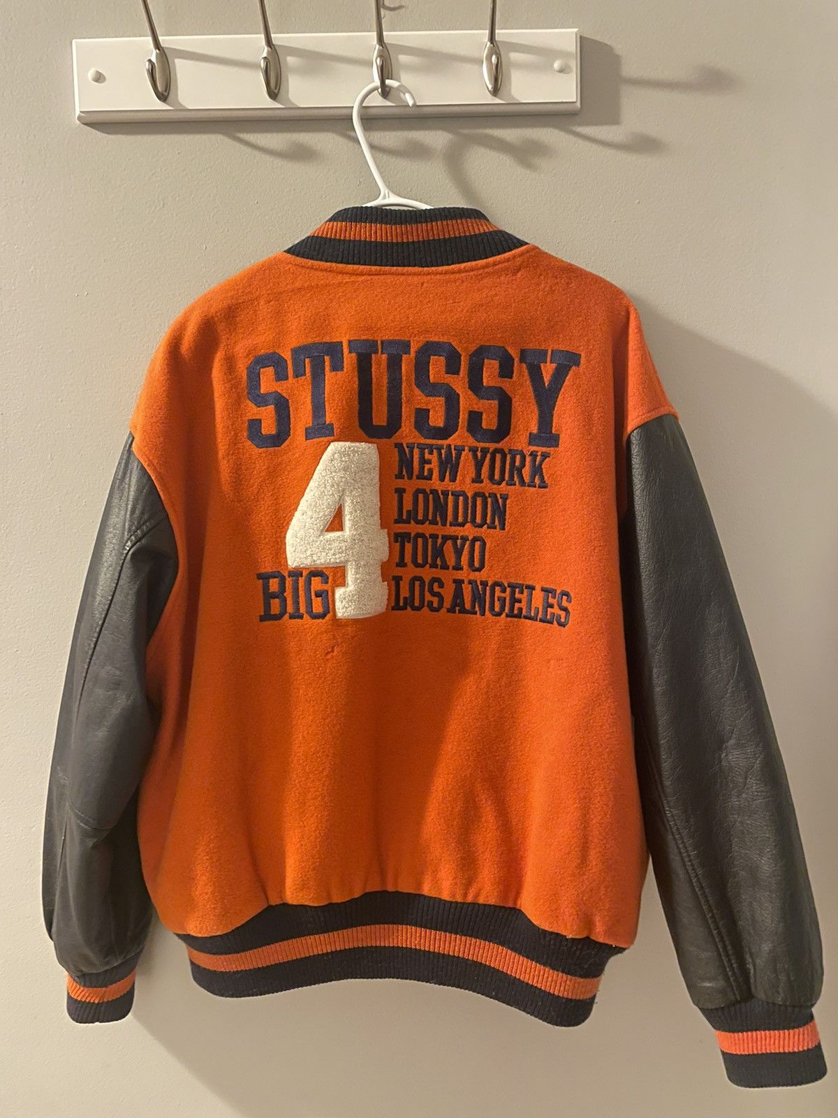 Stussy Stussy Big4 Varsity Jacket 1998 | Grailed