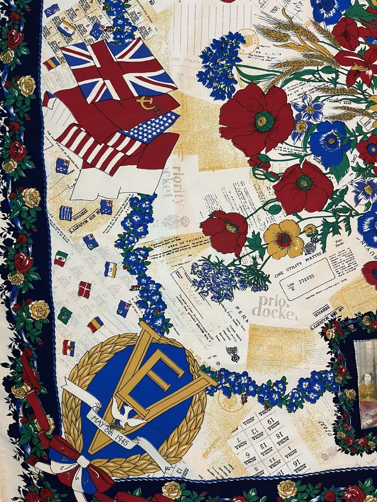 Vintage World War 2 archival silk scarf Size ONE SIZE - 3 Thumbnail
