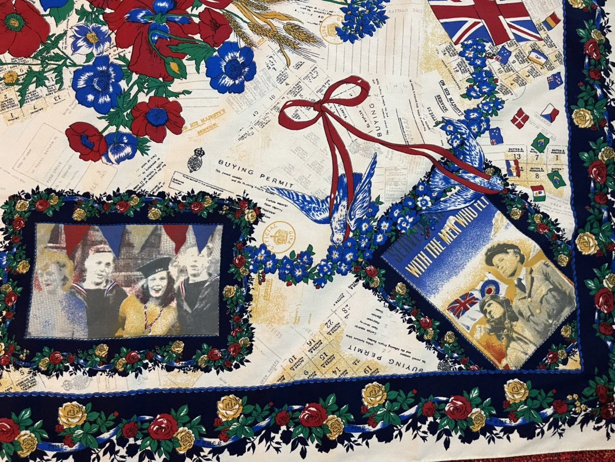 Vintage World War 2 archival silk scarf Size ONE SIZE - 4 Thumbnail