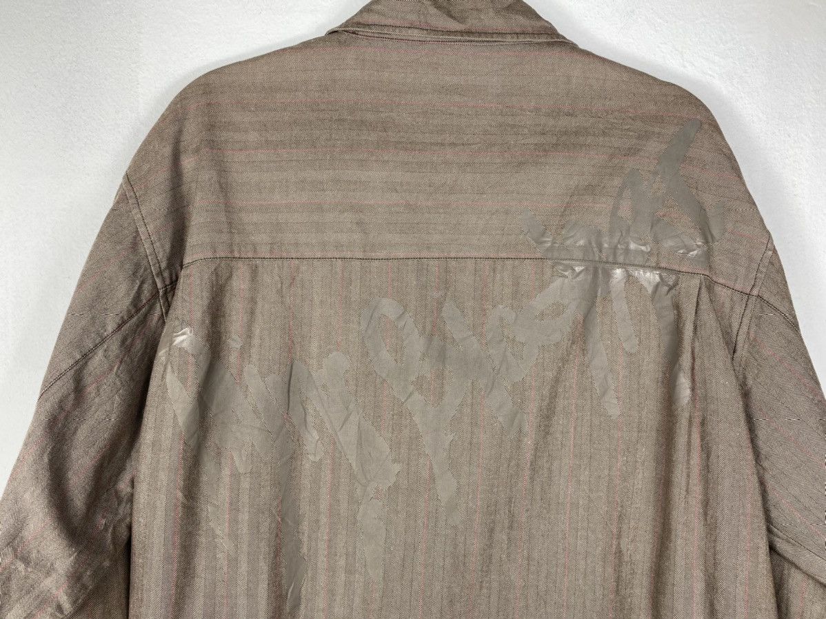Japanese Brand Herringbone Twill Button Up Grafity Shirt By Conart Size US XL / EU 56 / 4 - 10 Thumbnail