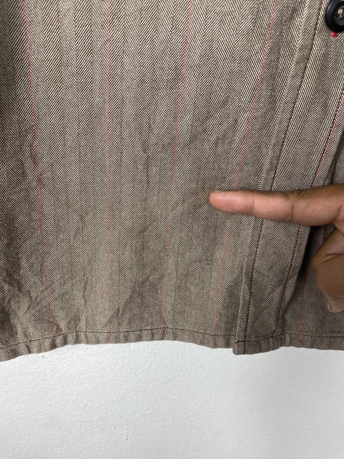 Japanese Brand Herringbone Twill Button Up Grafity Shirt By Conart Size US XL / EU 56 / 4 - 7 Thumbnail
