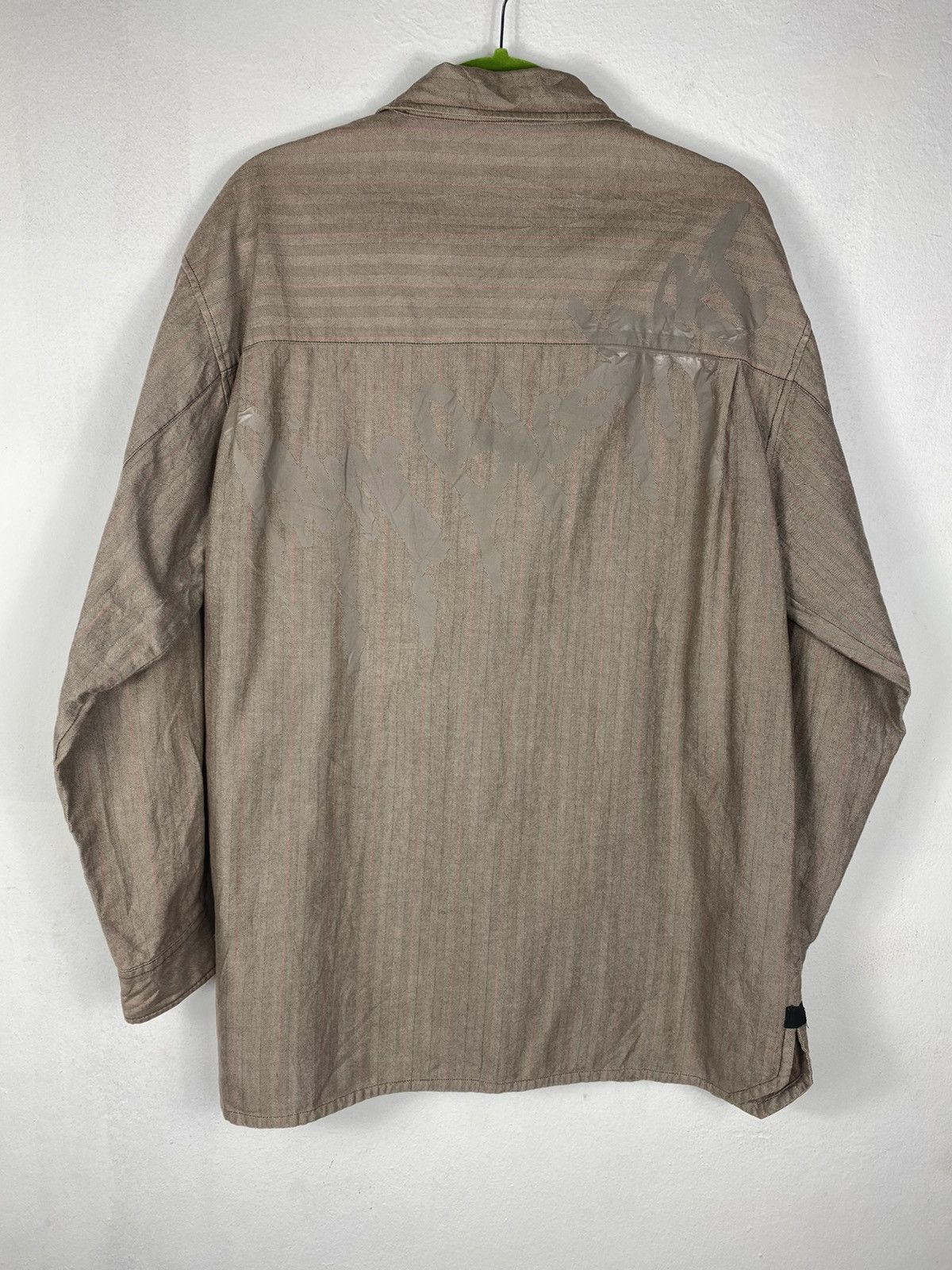 Japanese Brand Herringbone Twill Button Up Grafity Shirt By Conart Size US XL / EU 56 / 4 - 2 Thumbnail