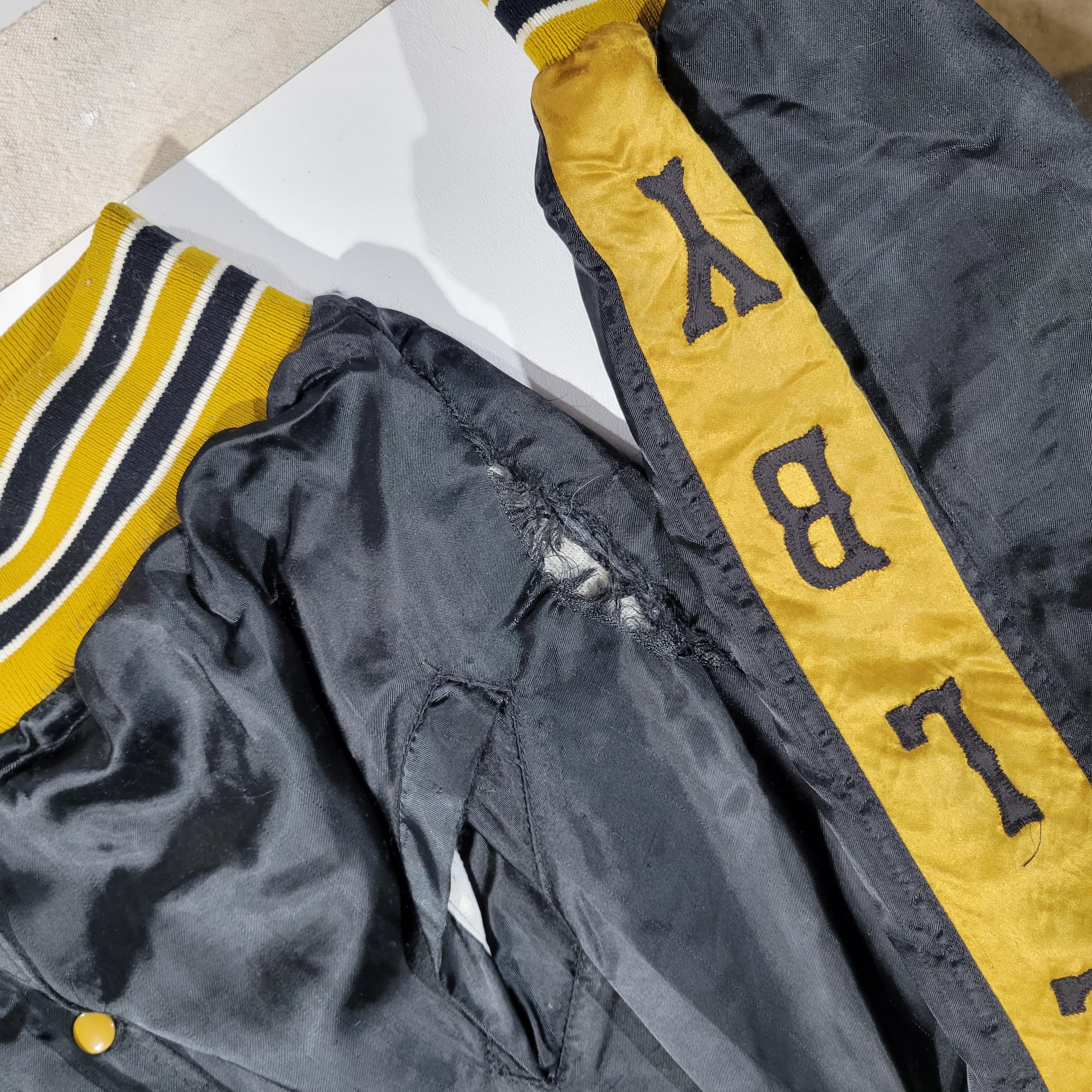 Vintage 50's 60's Satin School Jacket Size US L / EU 52-54 / 3 - 6 Thumbnail