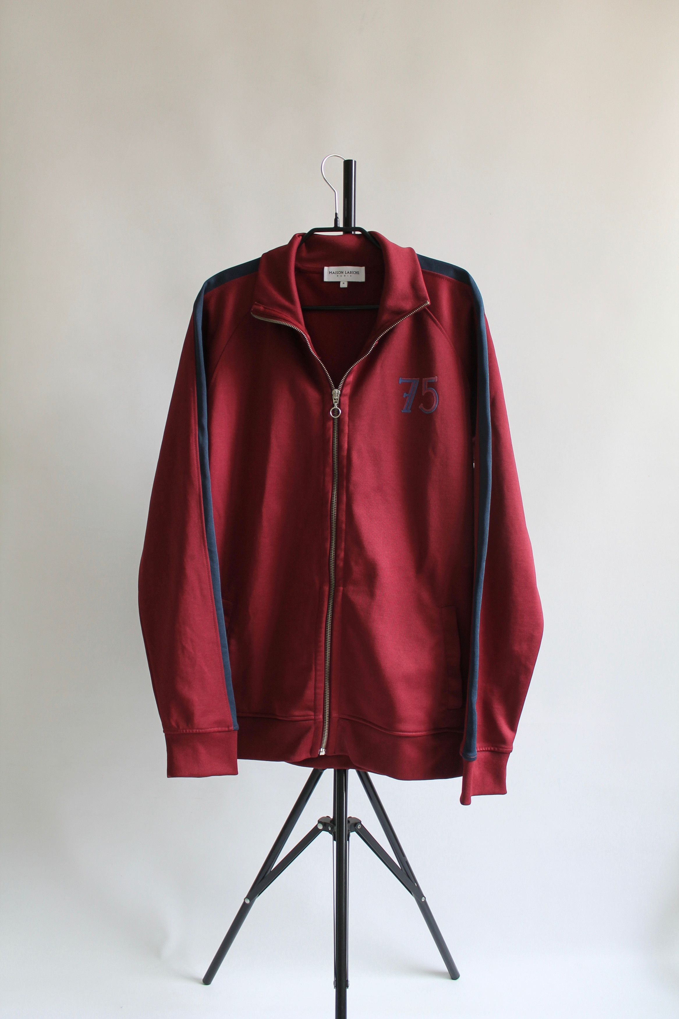 Maison Labiche Maison Labiche Full Zip Athletic Top Burgundy Size US M / EU 48-50 / 2 - 1 Thumbnail