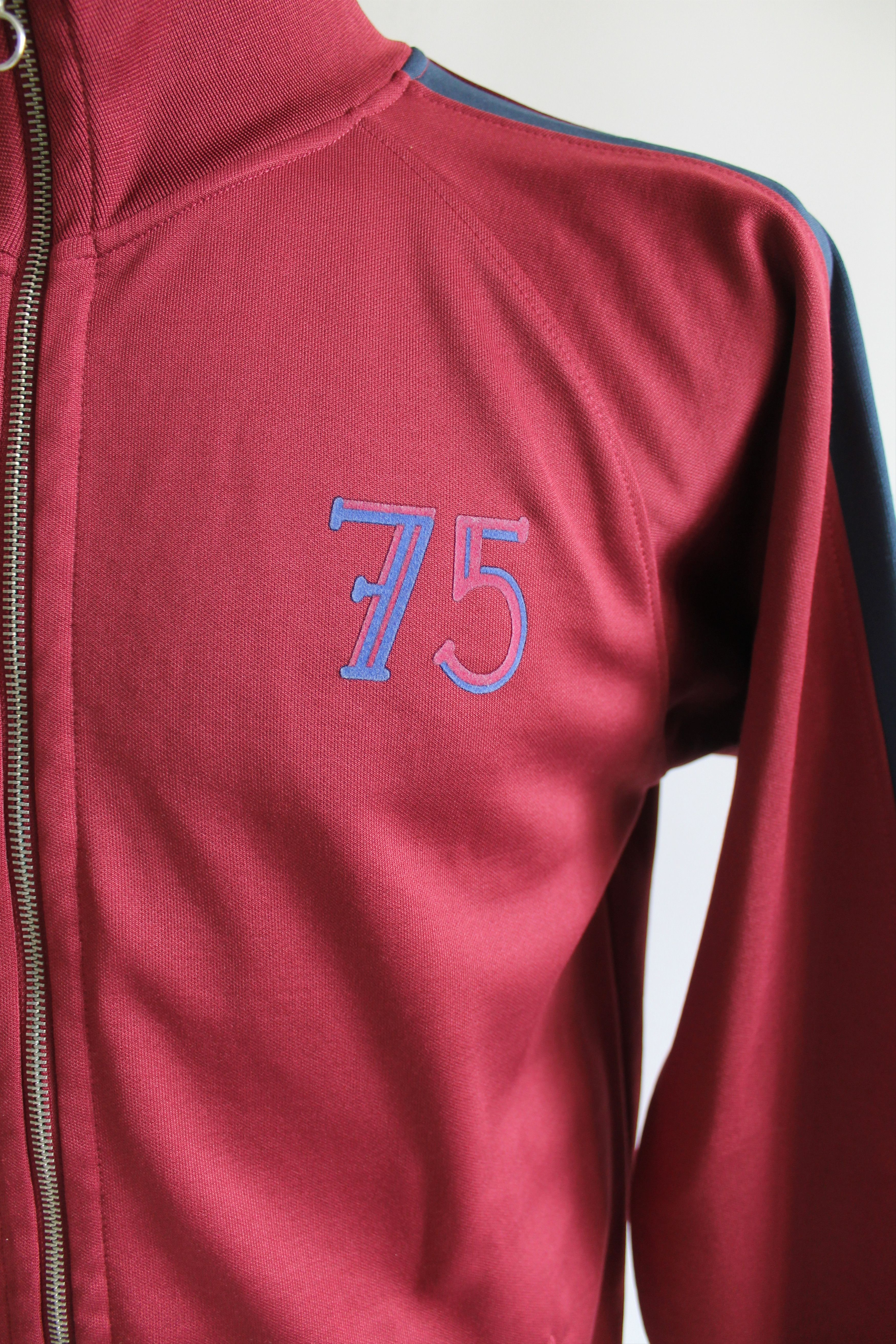 Maison Labiche Maison Labiche Full Zip Athletic Top Burgundy Size US M / EU 48-50 / 2 - 3 Thumbnail