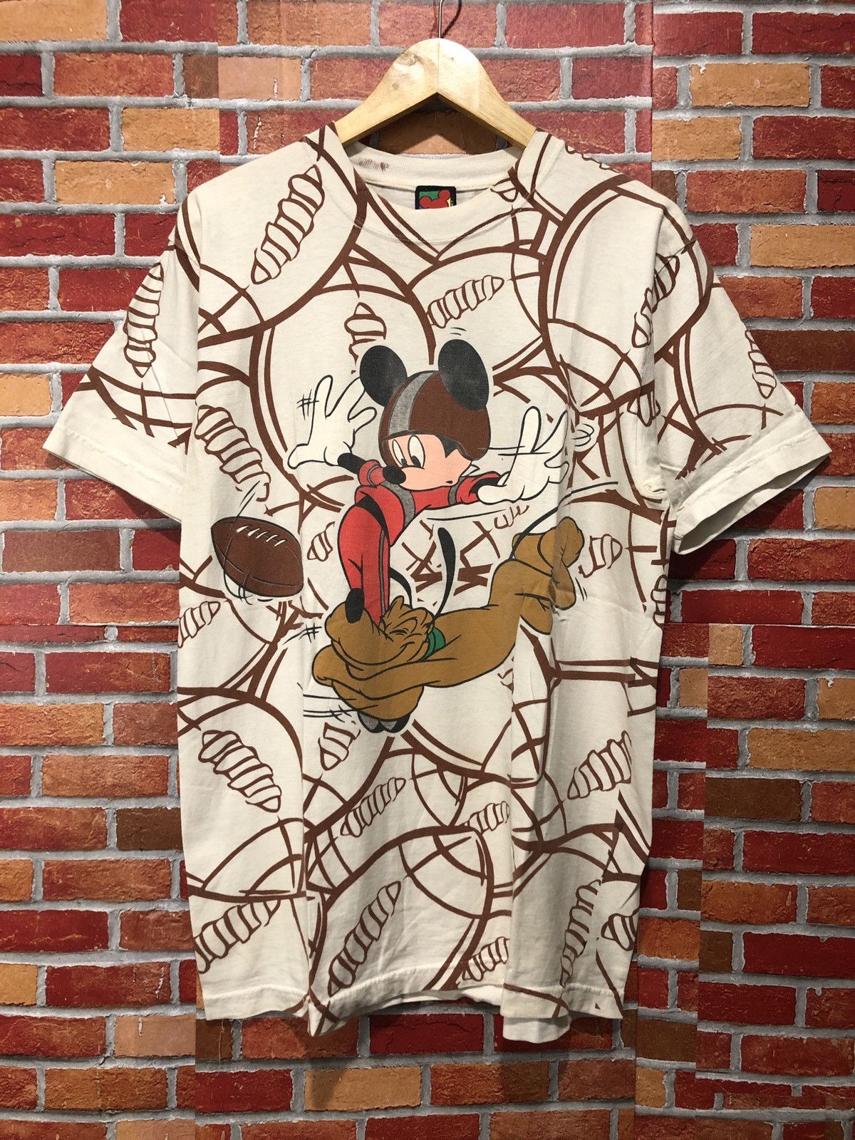 Disney Vintage Mickey Mouse All Over Print T-Shirt Size US M / EU 48-50 / 2 - 1 Thumbnail
