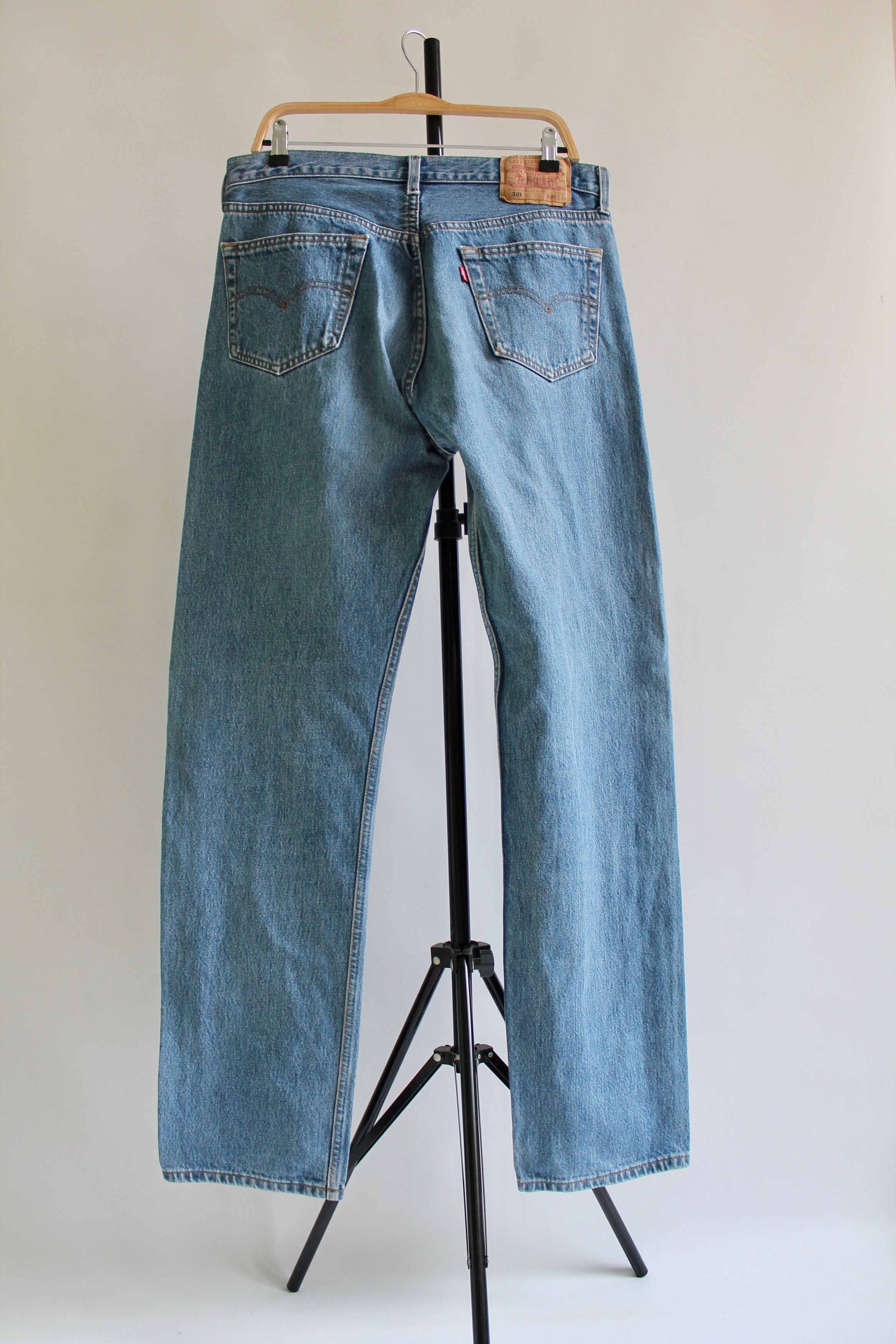 Levi's Vintage Clothing 90's Levi's 501 Vintage washed blue denim pants Red Tab Size US 35 - 5 Thumbnail