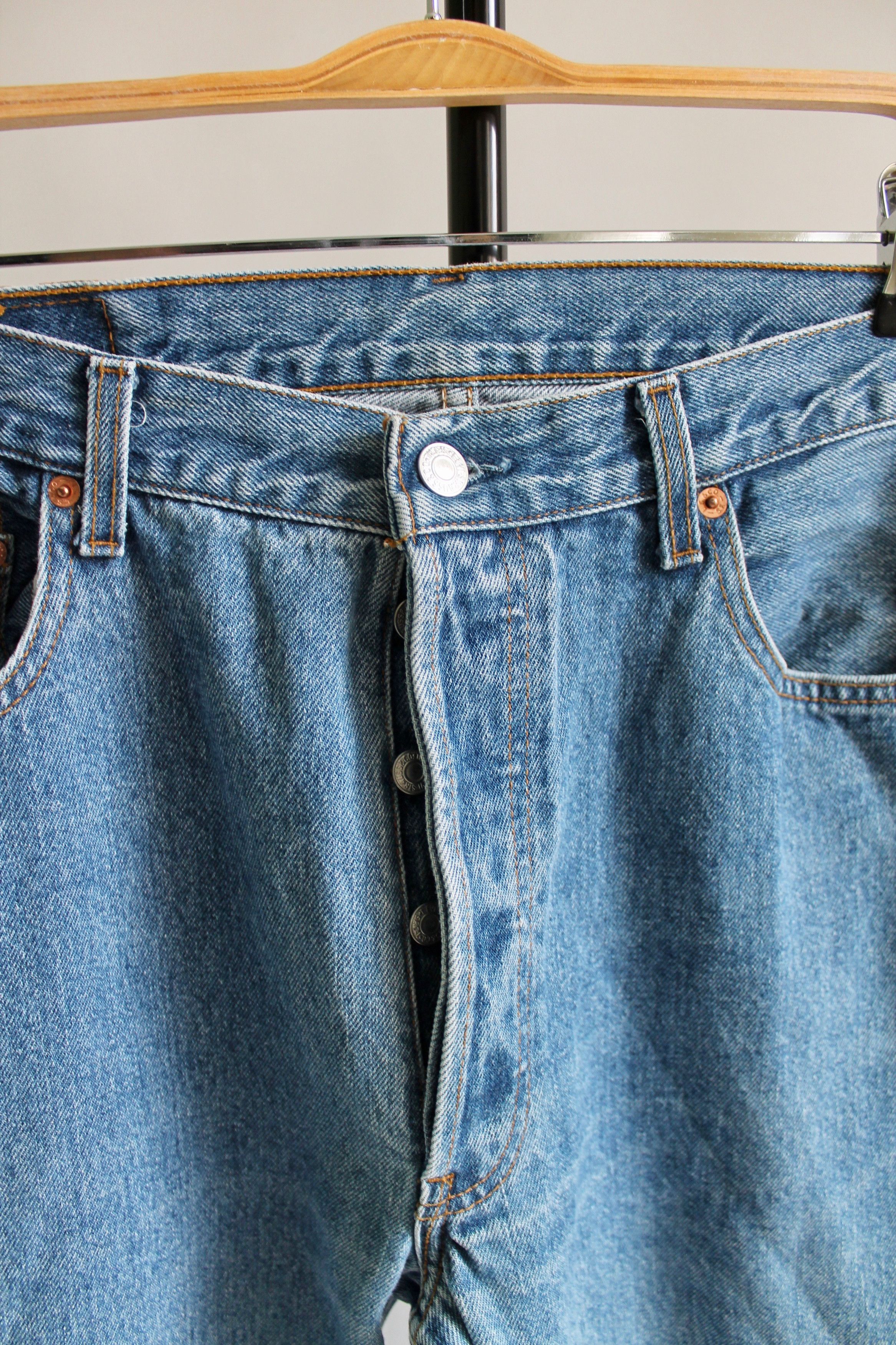Levi's Vintage Clothing 90's Levi's 501 Vintage washed blue denim pants Red Tab Size US 35 - 4 Thumbnail