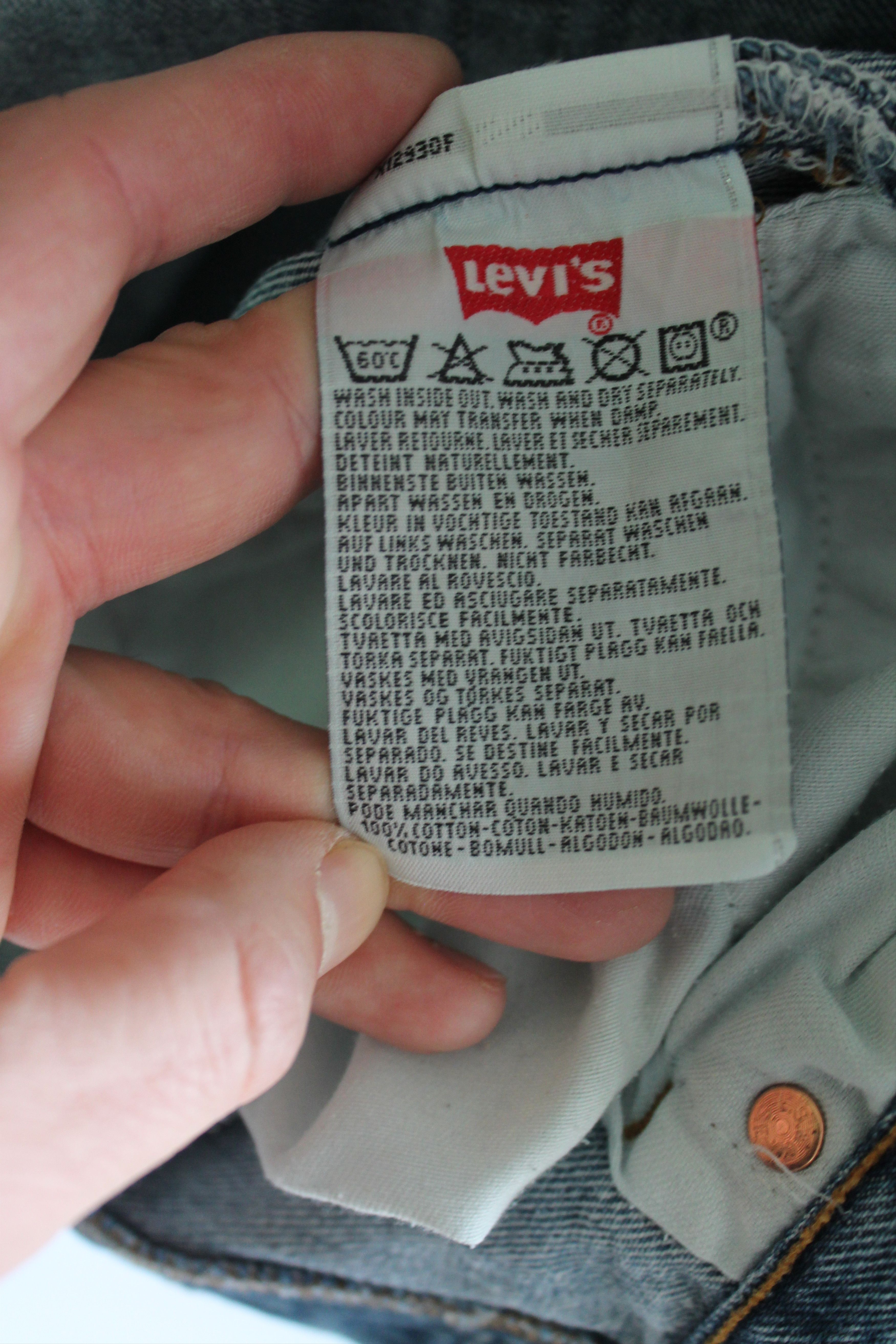 Levi's Vintage Clothing 90's Levi's 501 Vintage washed blue denim pants Red Tab Size US 35 - 10 Thumbnail