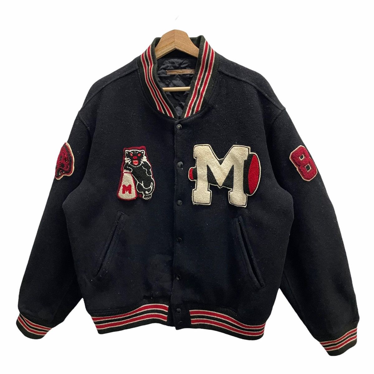 BIGI 💥MENS BIGI VARSITY BOMBER VINTAGE JACKET BIG LOGO BACKHIT Size US M / EU 48-50 / 2 - 3 Thumbnail