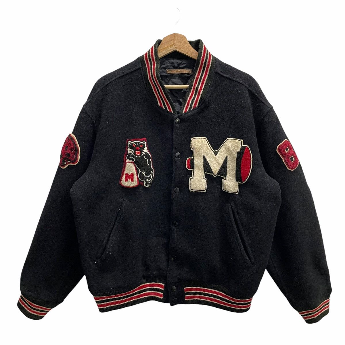 BIGI 💥MENS BIGI VARSITY BOMBER VINTAGE JACKET BIG LOGO BACKHIT Size US M / EU 48-50 / 2 - 1 Thumbnail