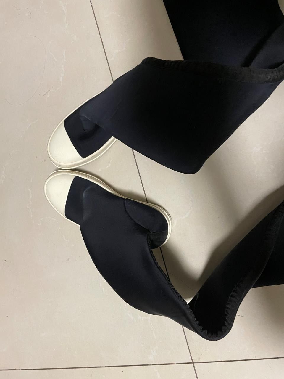 Rick Owens × Rick Owens Drkshdw sz37.5-Rick owens knee-high sock ramones boots Size US 7.5 / IT 37.5 - 1 Thumbnail