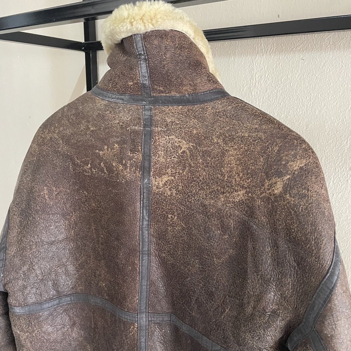 Other 💥 VINTAGE B3 US MILITARY SHEEPSKIN LEATHER JACKET Size US M / EU 48-50 / 2 - 12 Thumbnail