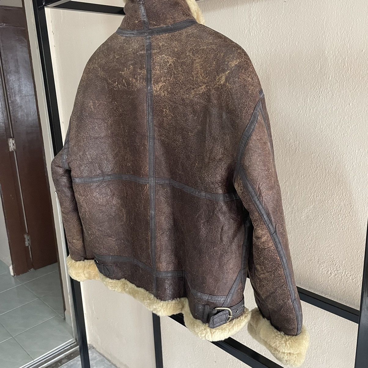 Other 💥 VINTAGE B3 US MILITARY SHEEPSKIN LEATHER JACKET Size US M / EU 48-50 / 2 - 11 Thumbnail
