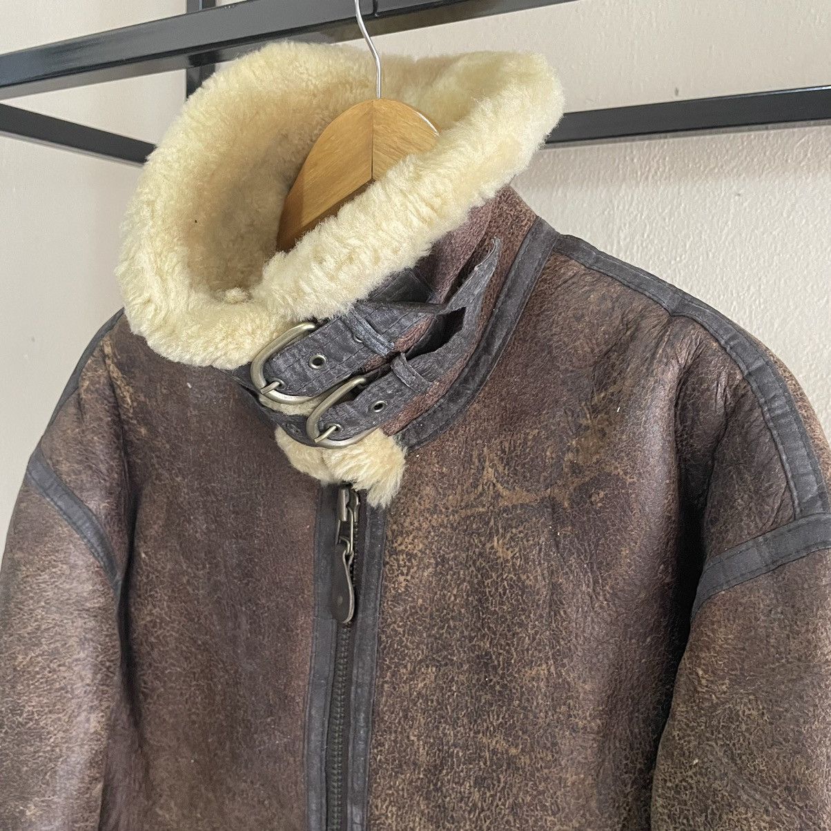 Other 💥 VINTAGE B3 US MILITARY SHEEPSKIN LEATHER JACKET Size US M / EU 48-50 / 2 - 8 Thumbnail
