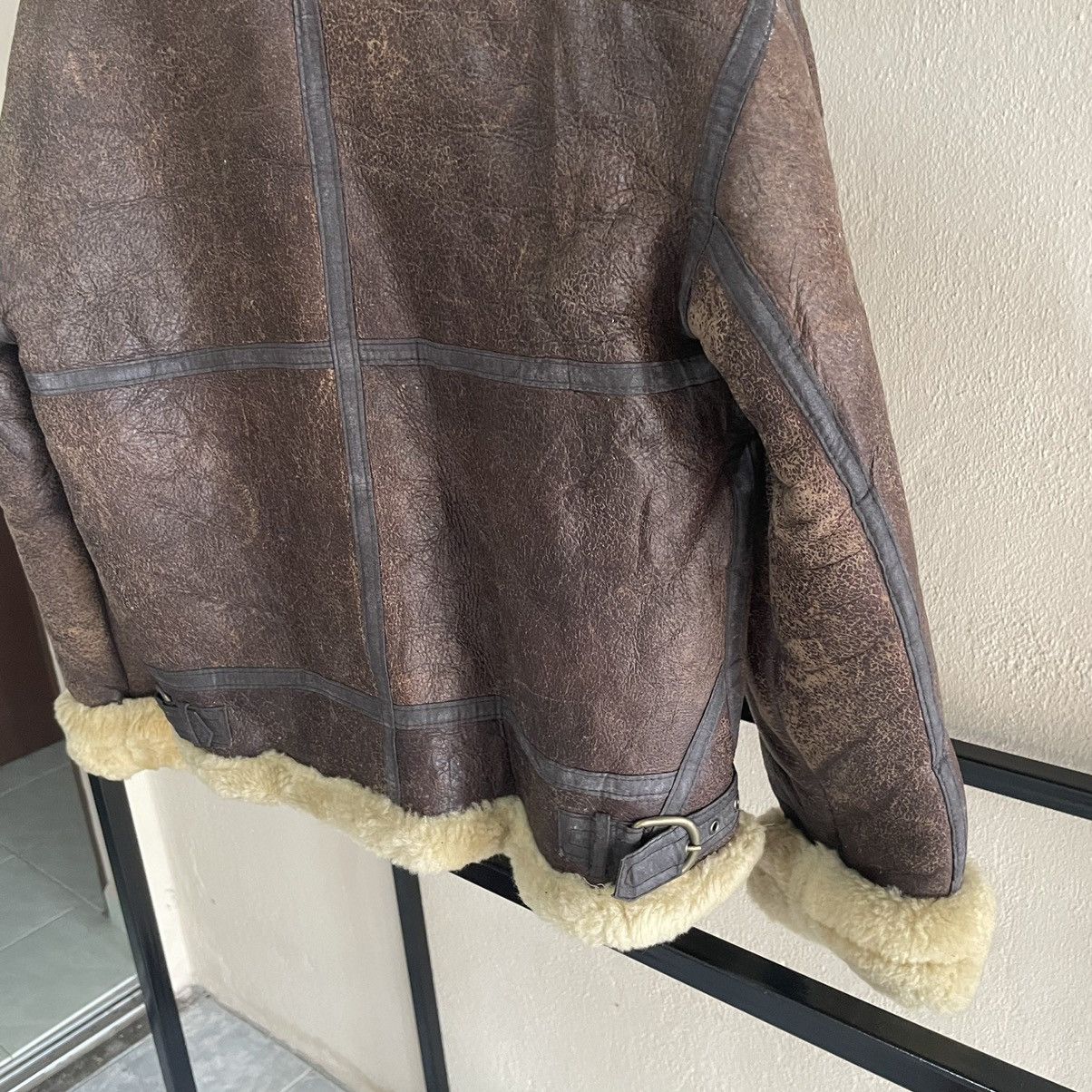 Other 💥 VINTAGE B3 US MILITARY SHEEPSKIN LEATHER JACKET Size US M / EU 48-50 / 2 - 10 Thumbnail
