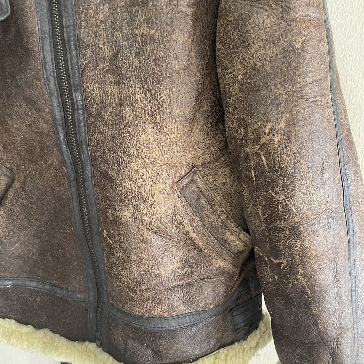 Other 💥 VINTAGE B3 US MILITARY SHEEPSKIN LEATHER JACKET Size US M / EU 48-50 / 2 - 6 Thumbnail