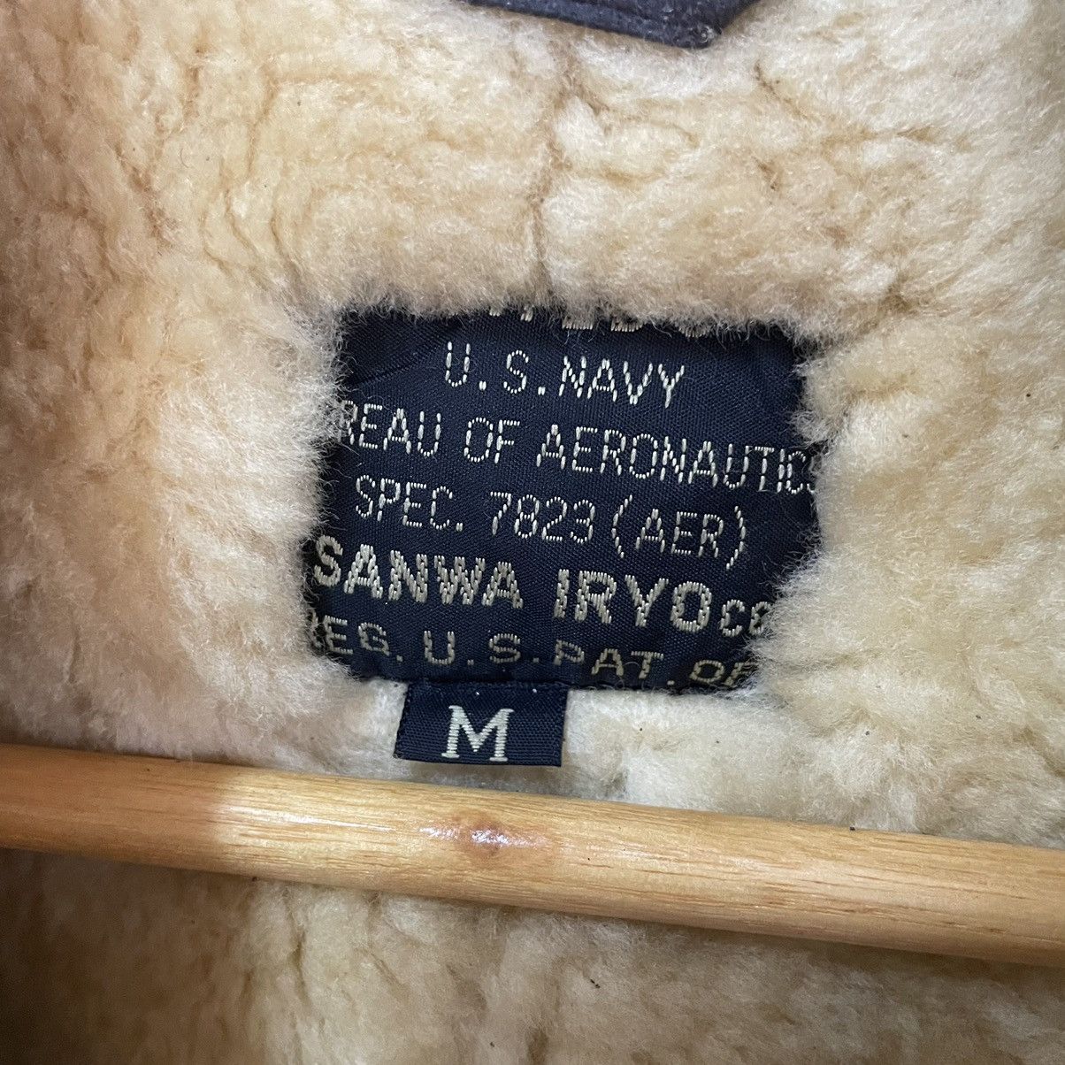 Other 💥 VINTAGE B3 US MILITARY SHEEPSKIN LEATHER JACKET Size US M / EU 48-50 / 2 - 14 Thumbnail