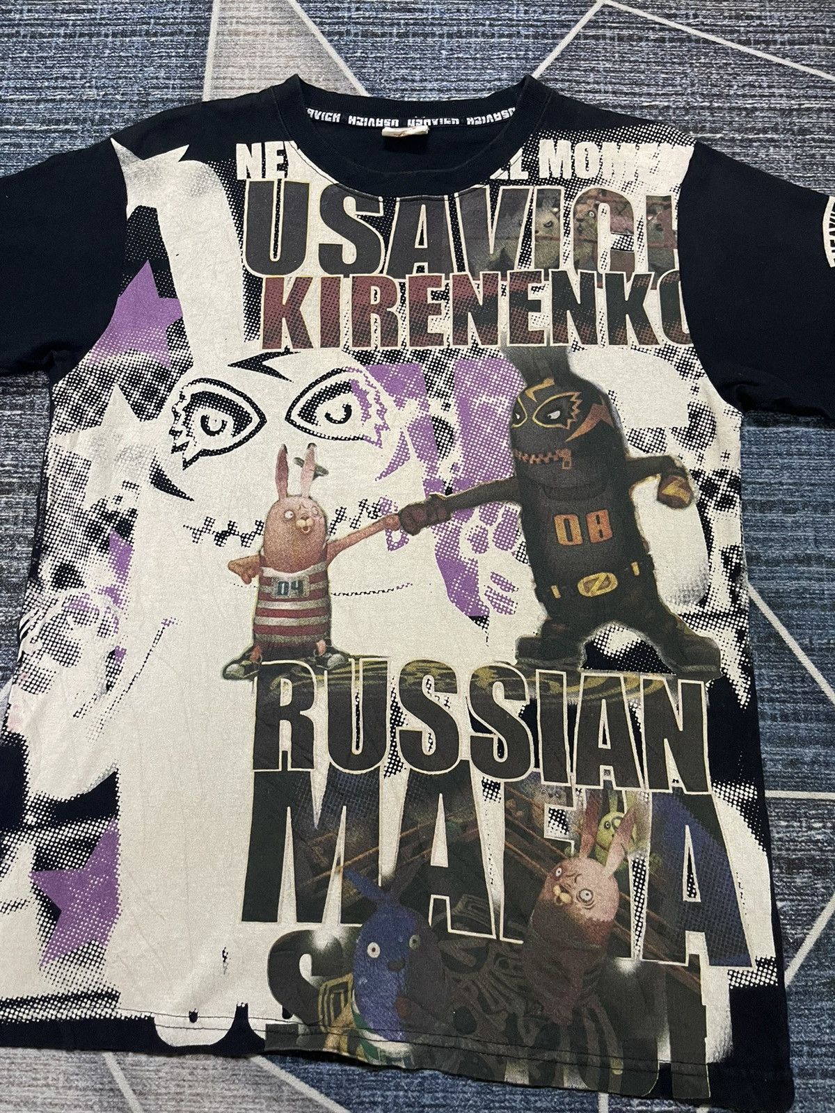 Japanese Brand VINTAGE USAVICH KIRENENKO VS RUSSIAN MAFIA MTV TSHIRT Size US M / EU 48-50 / 2 - 3 Thumbnail