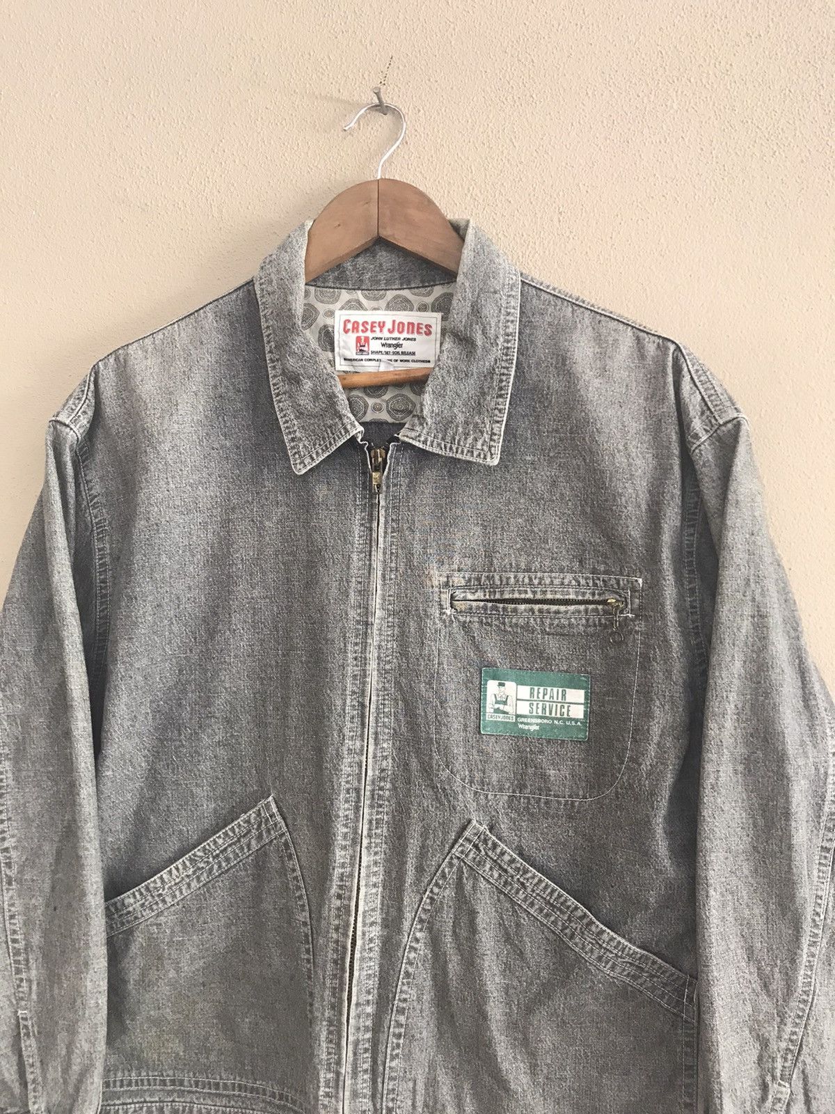 Vintage × Wrangler Casey Jones by Wrangler worker zipper jacket Size US M / EU 48-50 / 2 - 5 Thumbnail