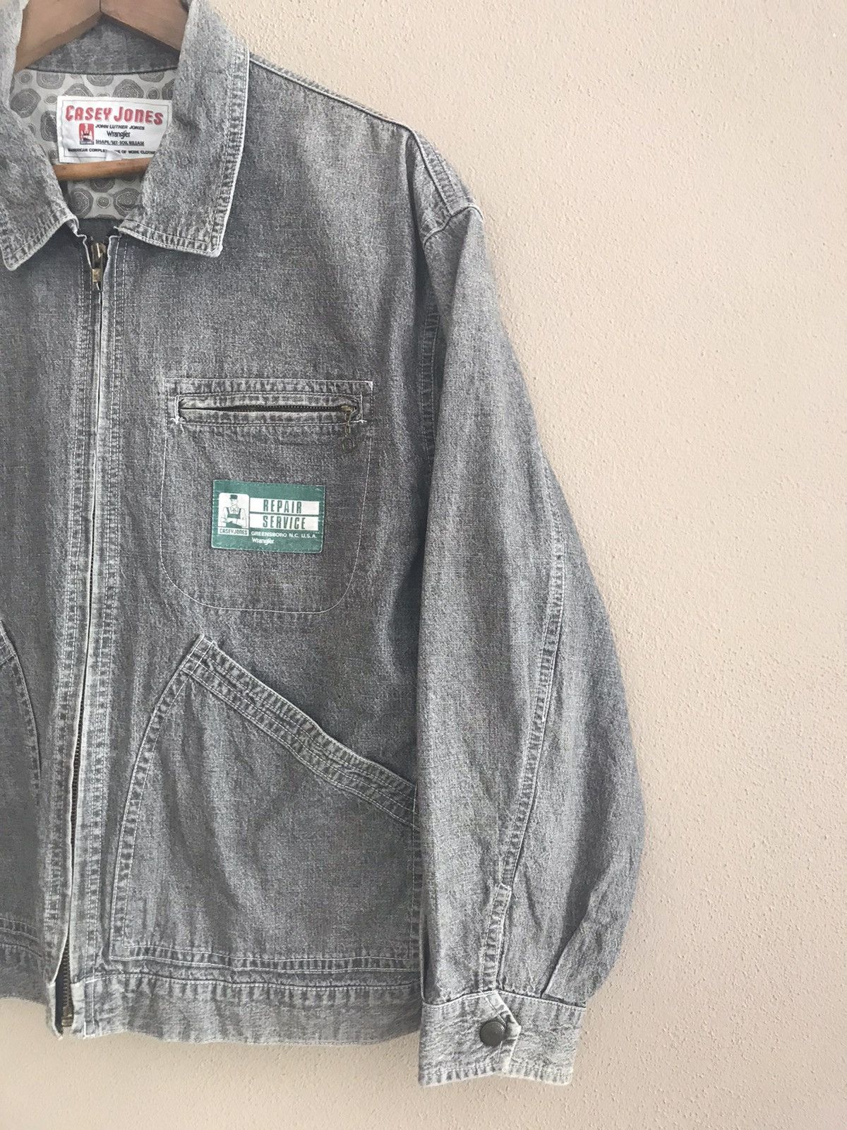 Vintage × Wrangler Casey Jones by Wrangler worker zipper jacket Size US M / EU 48-50 / 2 - 3 Thumbnail