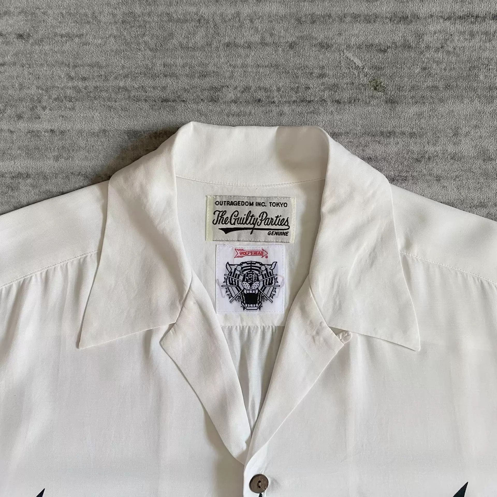 トップス WACKO MARIA 56 TATTOO HAWAIIAN SHIRT WACKO MARIA/56 TATTOO STUDIO / HAWAIIAN SHIRT S/S（NAVY