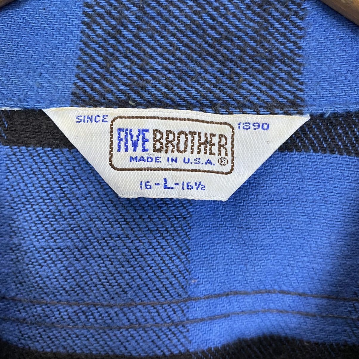 FiveBrother VINTAGE FIVE BROTHER TARTAN DESIGN FLANNEL Size US L / EU 52-54 / 3 - 8 Thumbnail