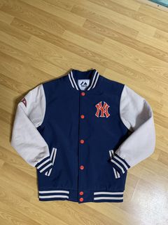 New York Mets Vintage Leather Baseball Majestic Jacket Rare Varsity