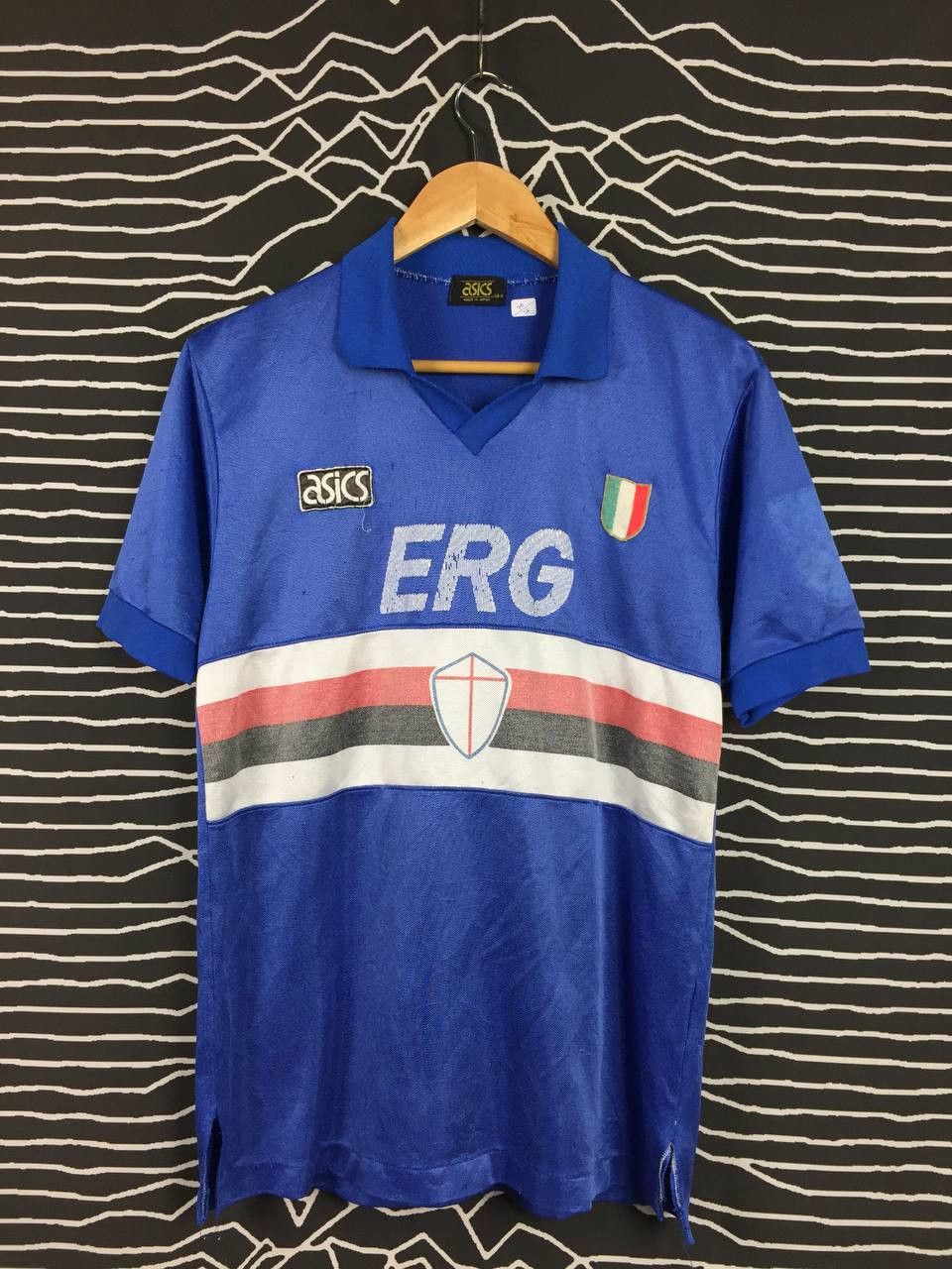 Vtg Asics Sampdoria 1991/92 Home Kit Jersey