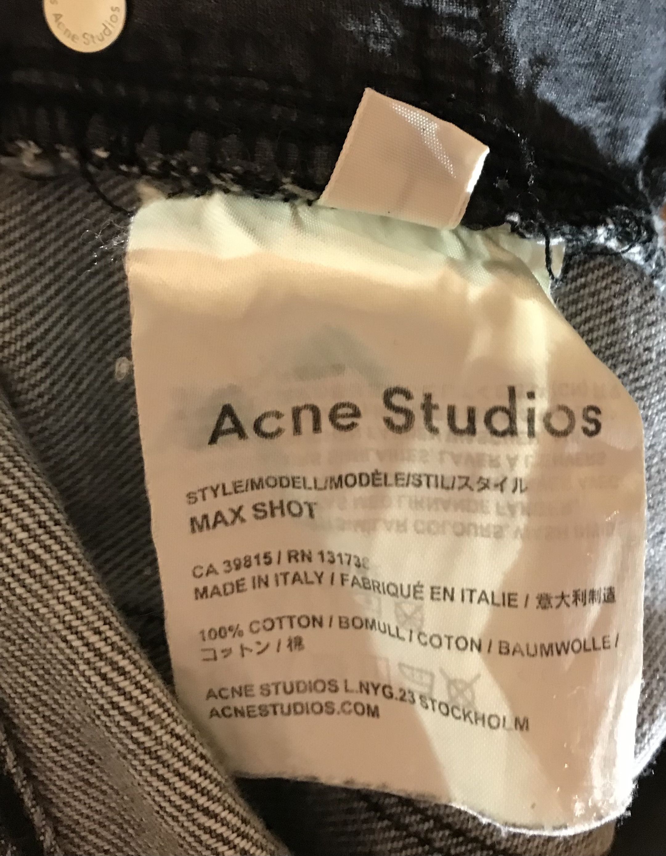 Acne Studios Acne Studios 32/32 Max Shot Jeans Size US 32 / EU 48 - 9 Thumbnail
