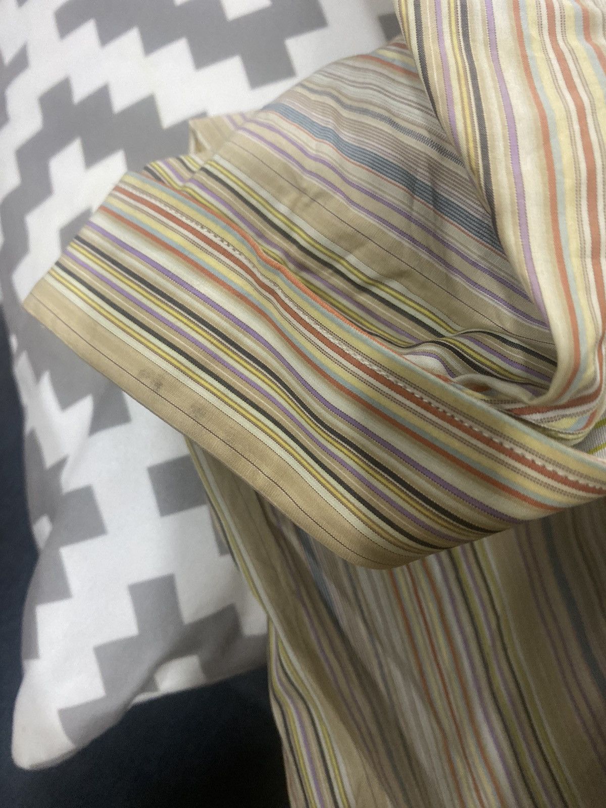 Kenzo VINTAGE KENZO HOMME STRIPE DOWN BUTTON UP SHIRT Size US M / EU 48-50 / 2 - 9 Thumbnail