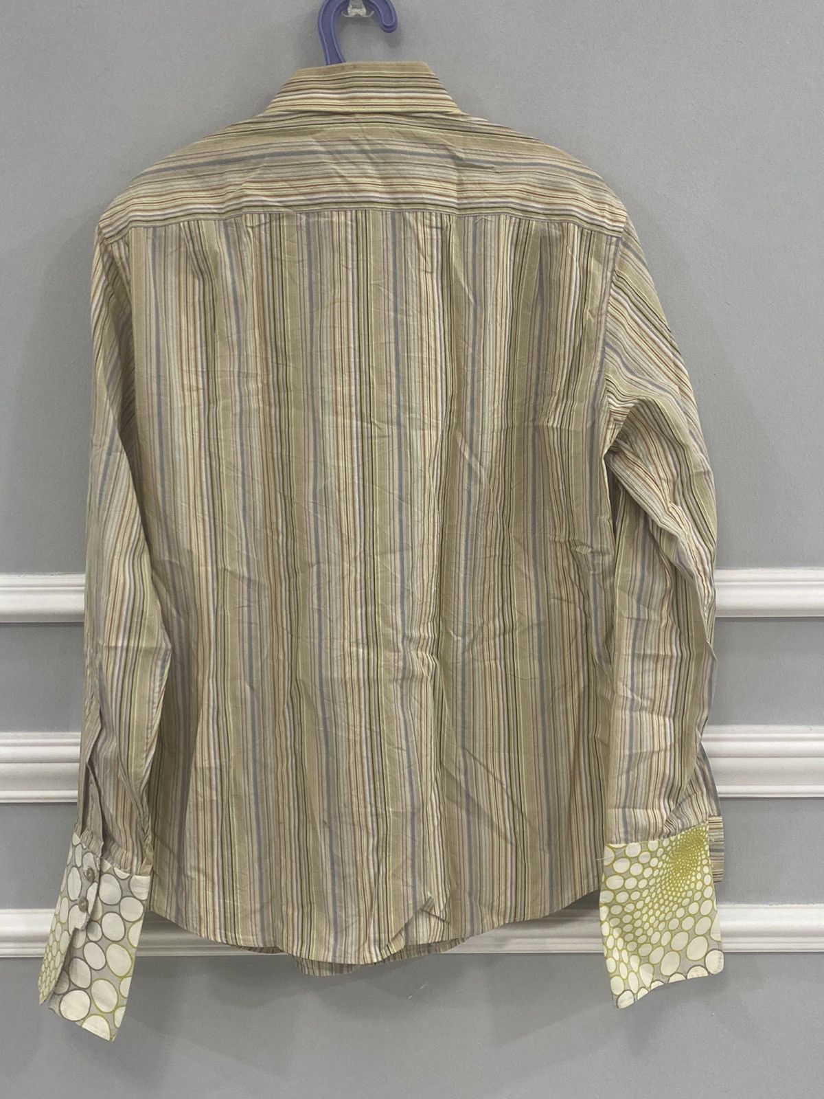 Kenzo VINTAGE KENZO HOMME STRIPE DOWN BUTTON UP SHIRT Size US M / EU 48-50 / 2 - 2 Thumbnail