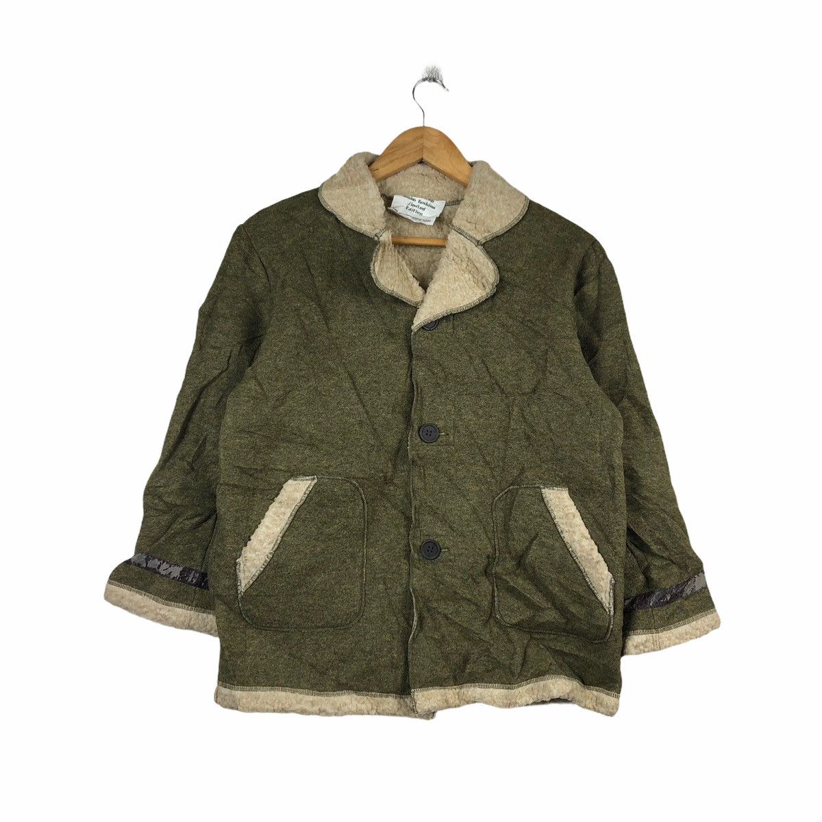 JUNKO KOSHINO FLEECE SWEATER CASUAL JUMPER COAT JACKET