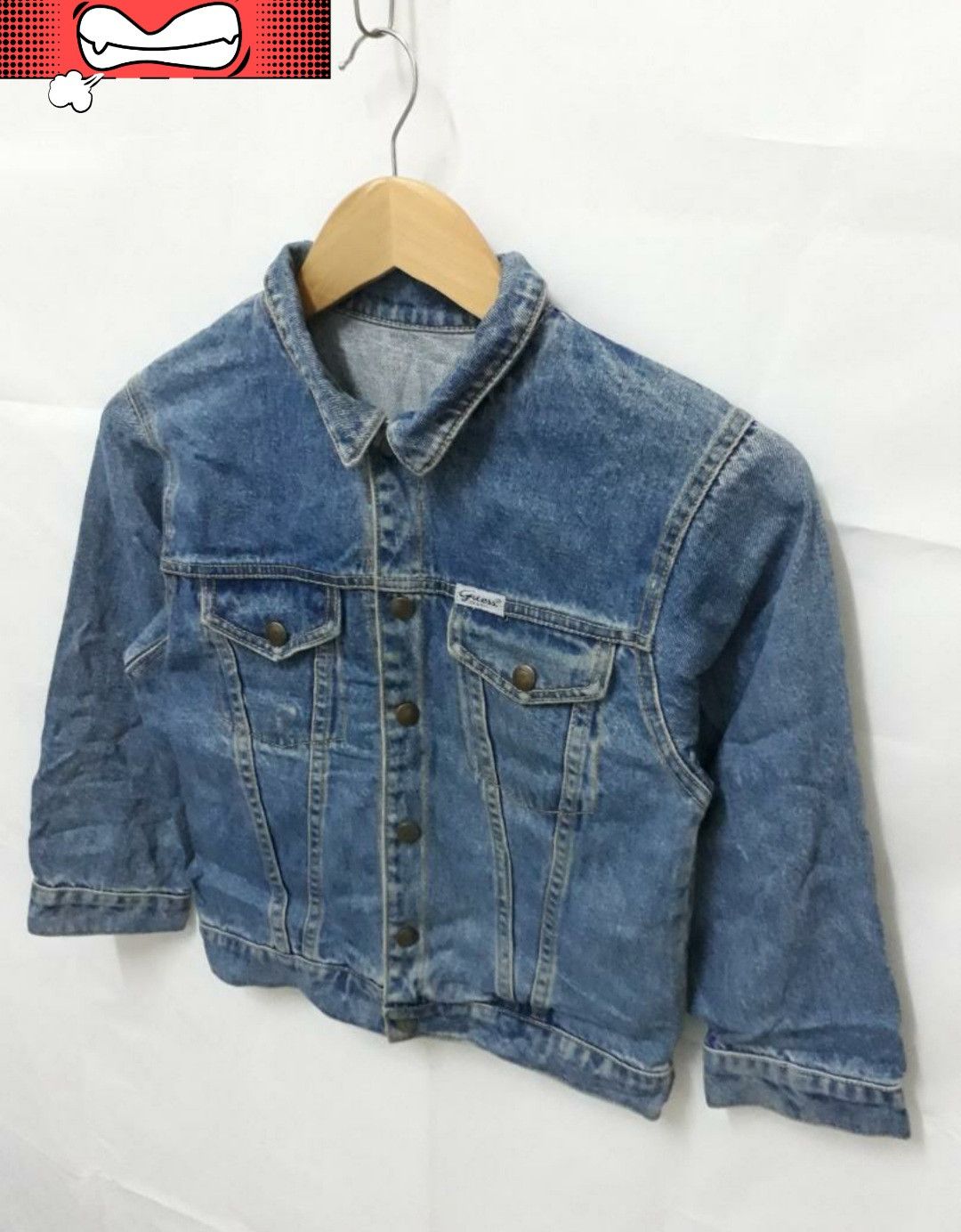 Guess 💥Vintage guess stonewash denim jacket Size US XXS / EU 40 - 5 Thumbnail