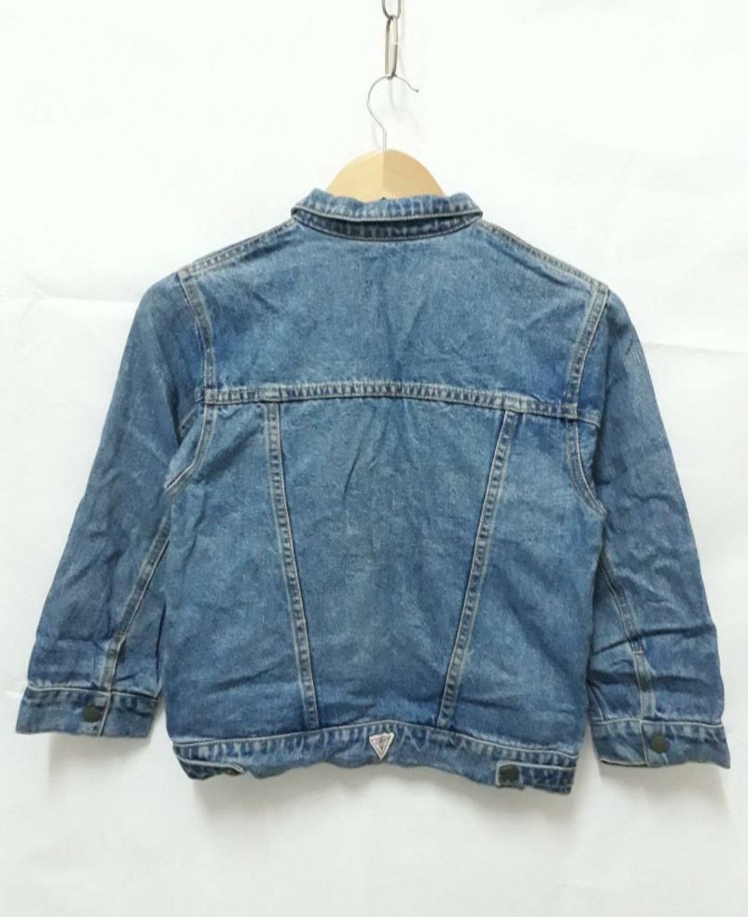 Guess 💥Vintage guess stonewash denim jacket Size US XXS / EU 40 - 2 Thumbnail