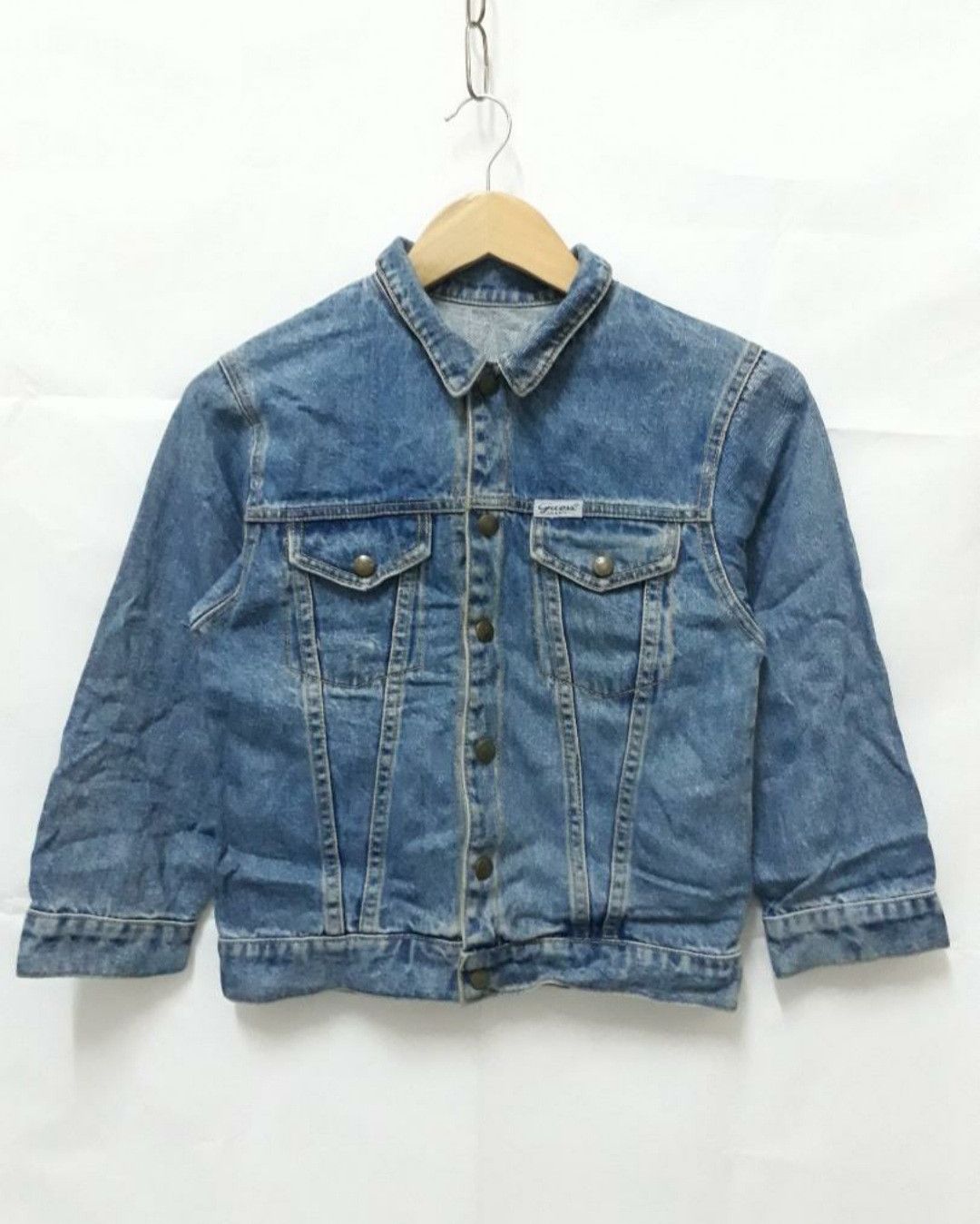 Guess 💥Vintage guess stonewash denim jacket Size US XXS / EU 40 - 1 Thumbnail