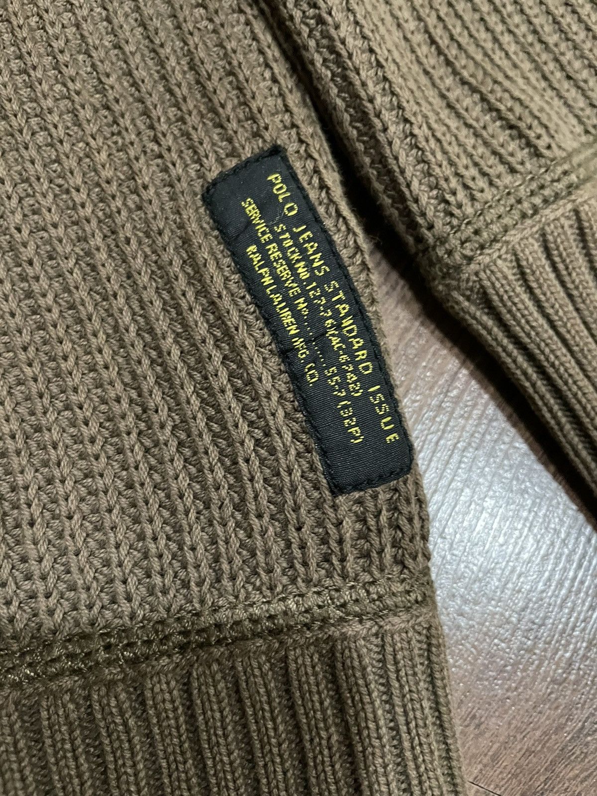 Polo Ralph Lauren Rare💥 Polo Jeans Military Standard Issue Knitted Sweater Size US L / EU 52-54 / 3 - 9 Thumbnail